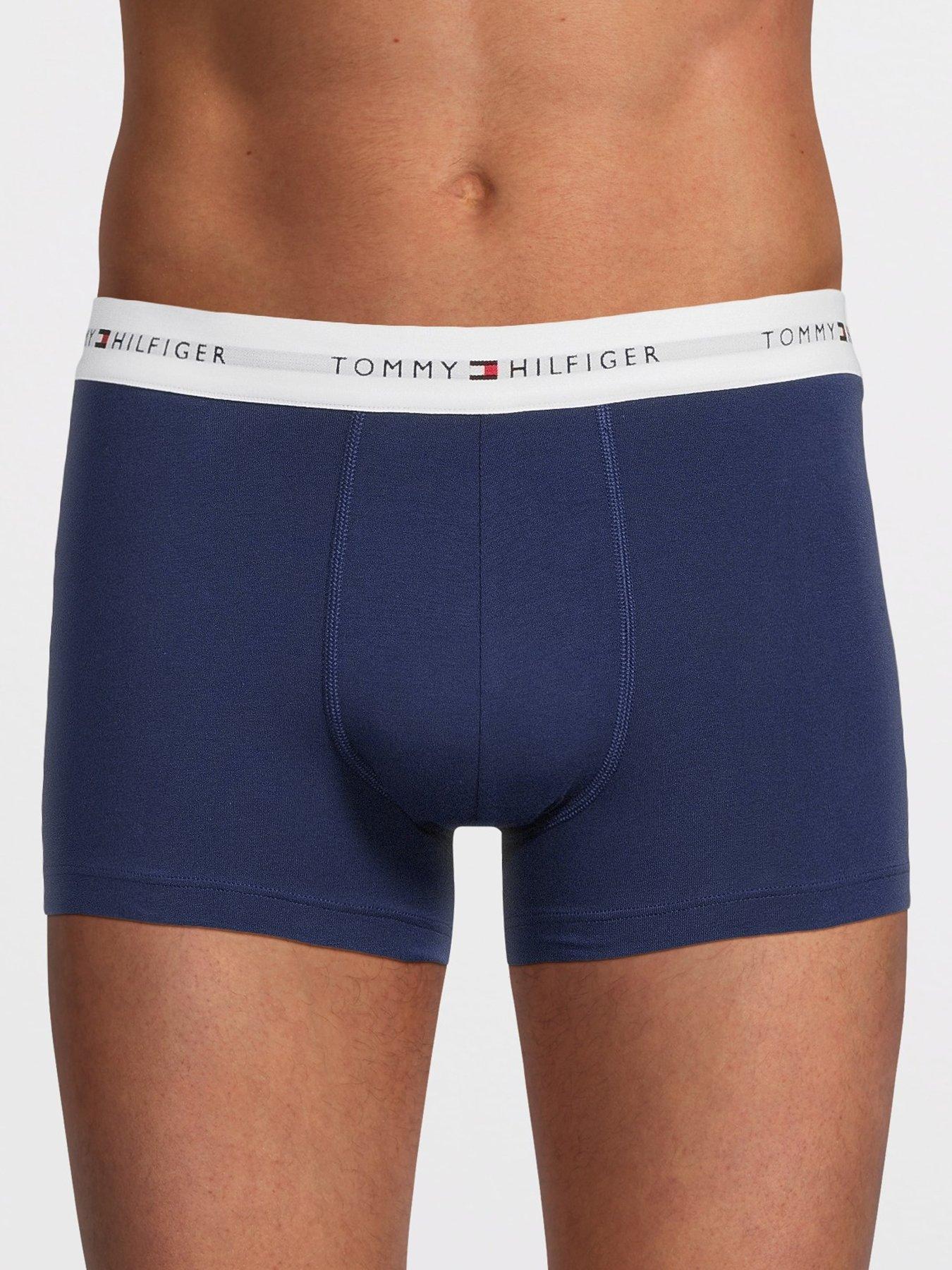 Image 2 of 3 of Tommy Hilfiger 3 Pack Signature Cotton Trunks - Assorted