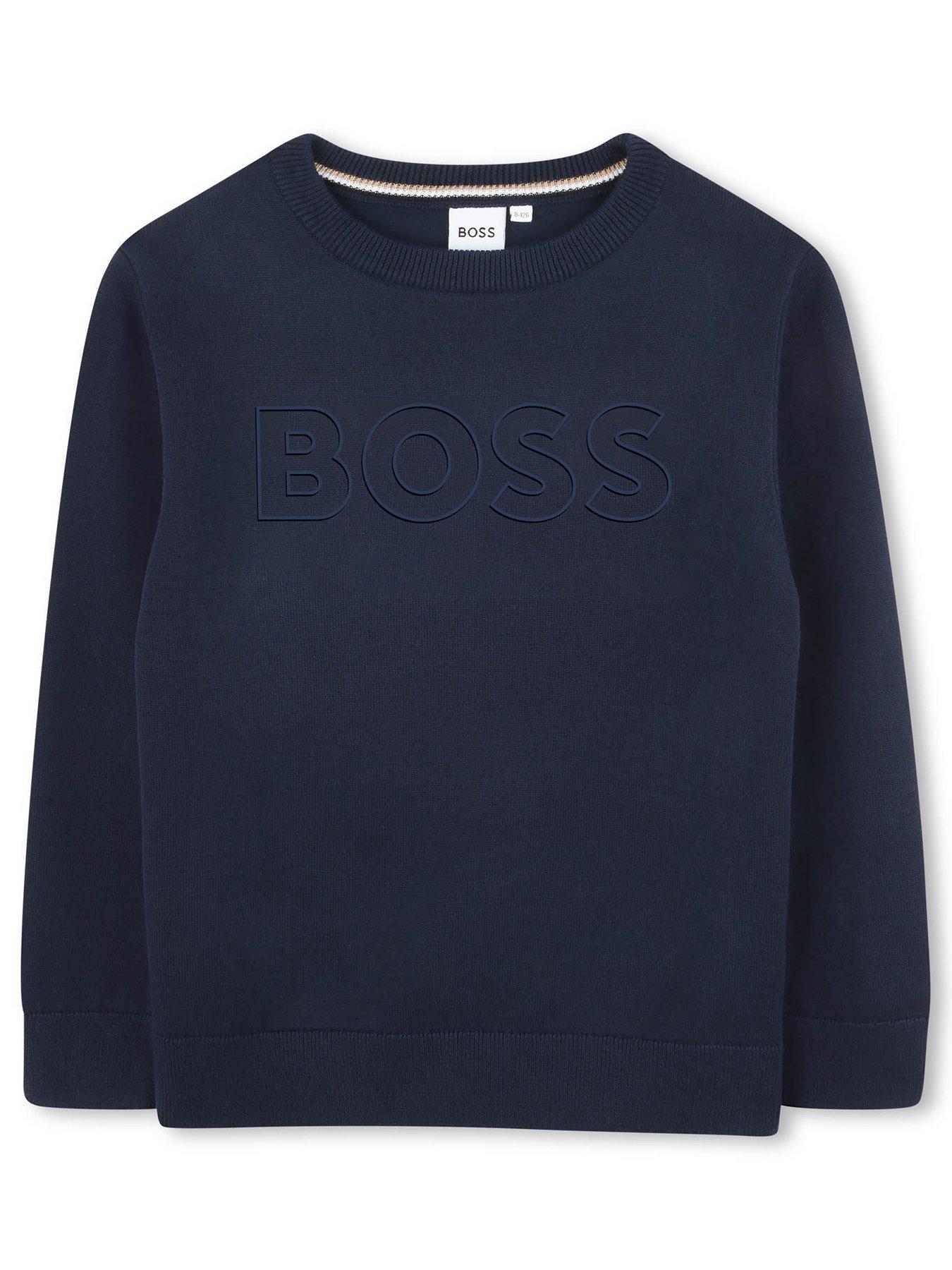 BOSS Boys Sweatshirt - Navy