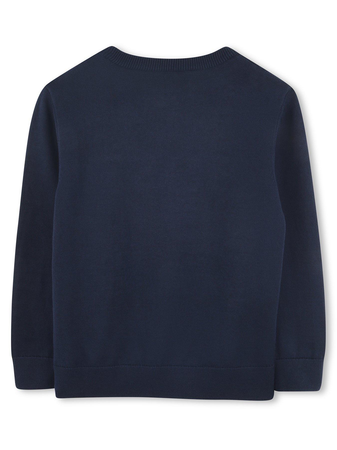  image of boss-boys-sweatshirt-navy