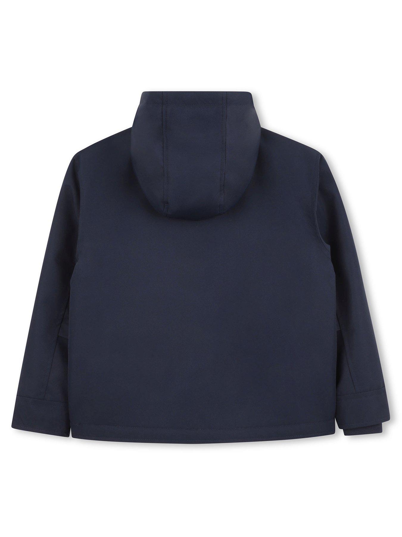  image of boss-boys-hooded-jacket-navy