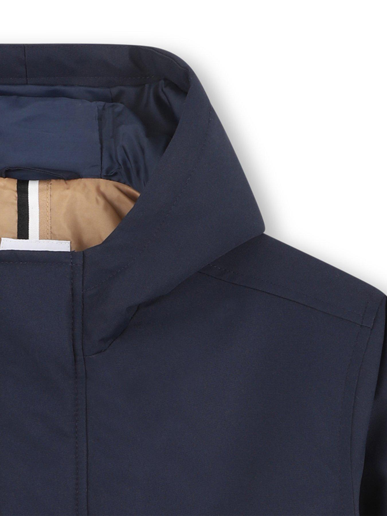  image of boss-boys-hooded-jacket-navy