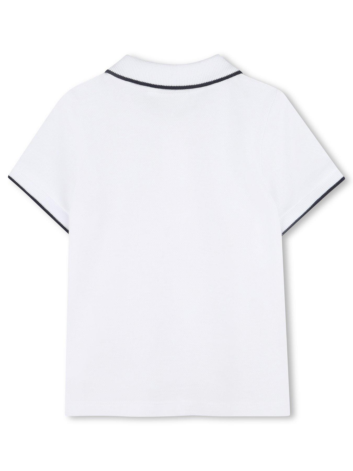  image of boss-baby-boys-short-sleeve-logo-polo-shirt-white