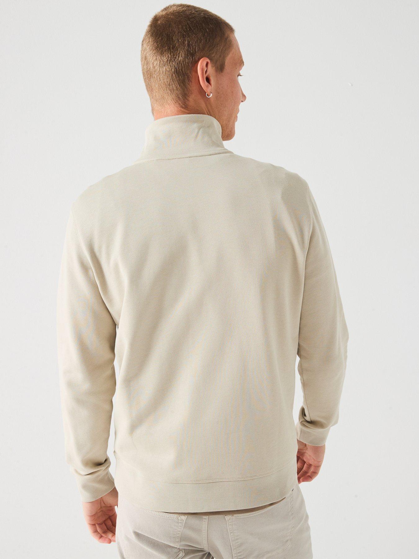  image of boss-zetrust-14-zip-sweat-light-beige