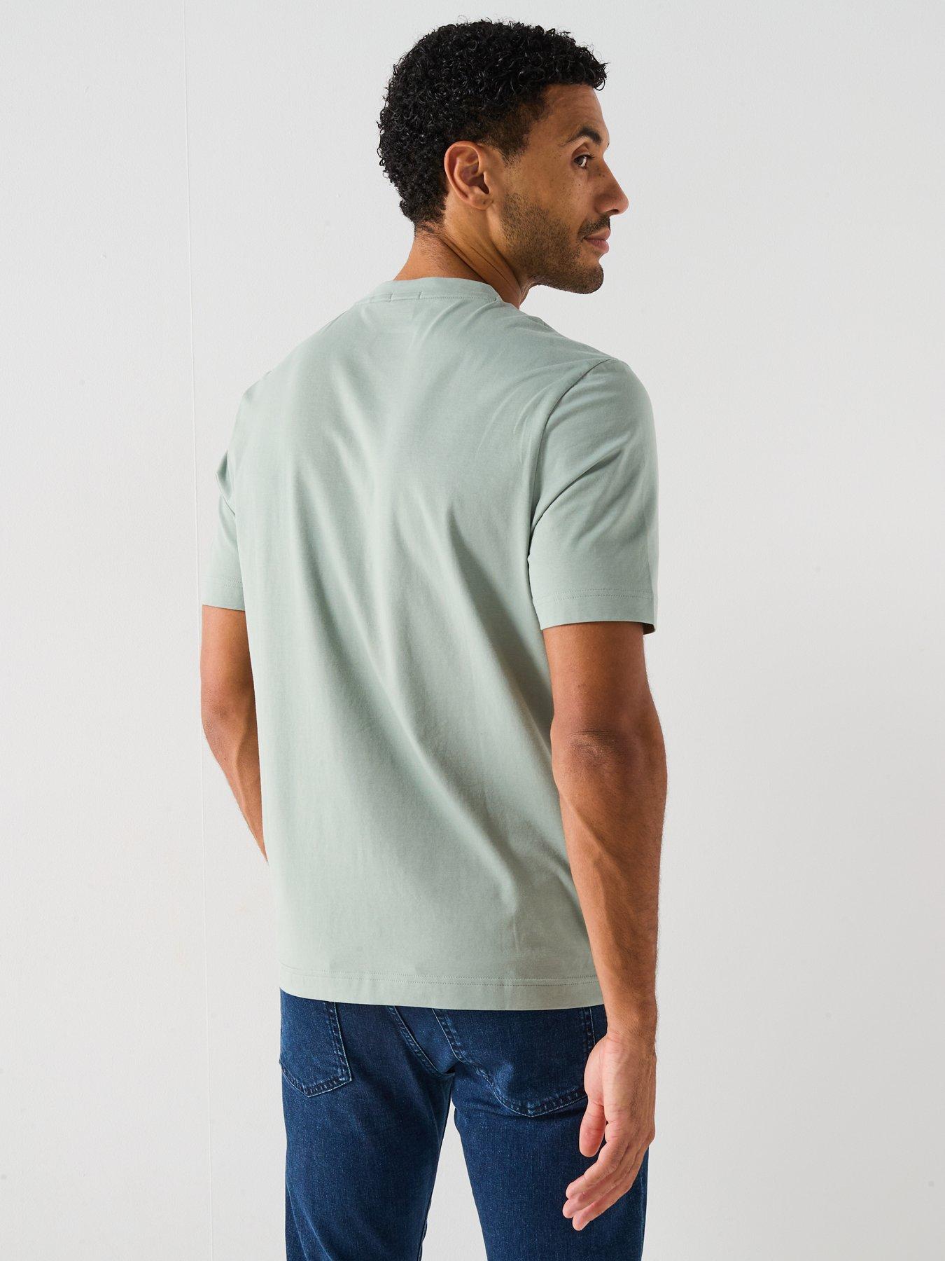 Image 2 of 6 of BOSS Tchup Relaxed Fit Centre Logo T-Shirt - Light Green