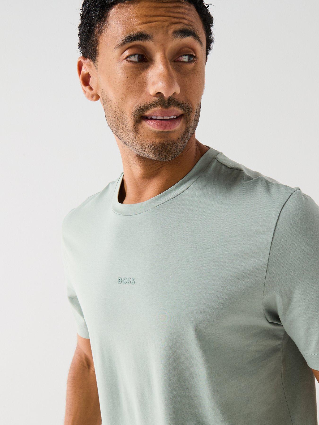 Image 5 of 6 of BOSS Tchup Relaxed Fit Centre Logo T-Shirt - Light Green