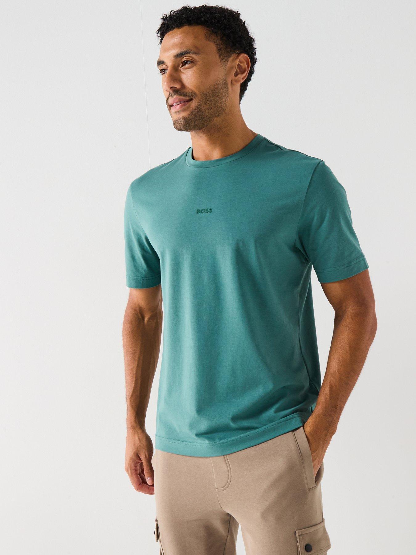 BOSS Tchup Relaxed Fit Centre Logo T-Shirt - Green