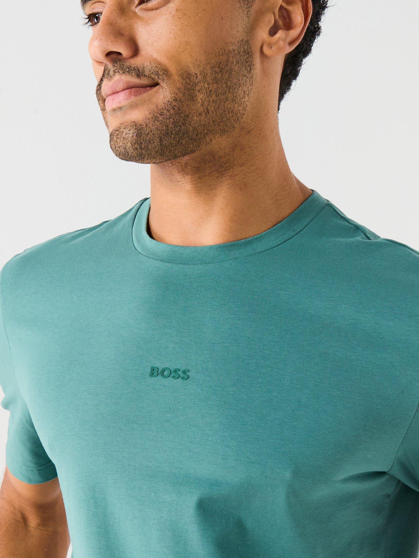 Image 4 of 6 of BOSS Tchup Relaxed Fit Centre Logo T-Shirt - Green