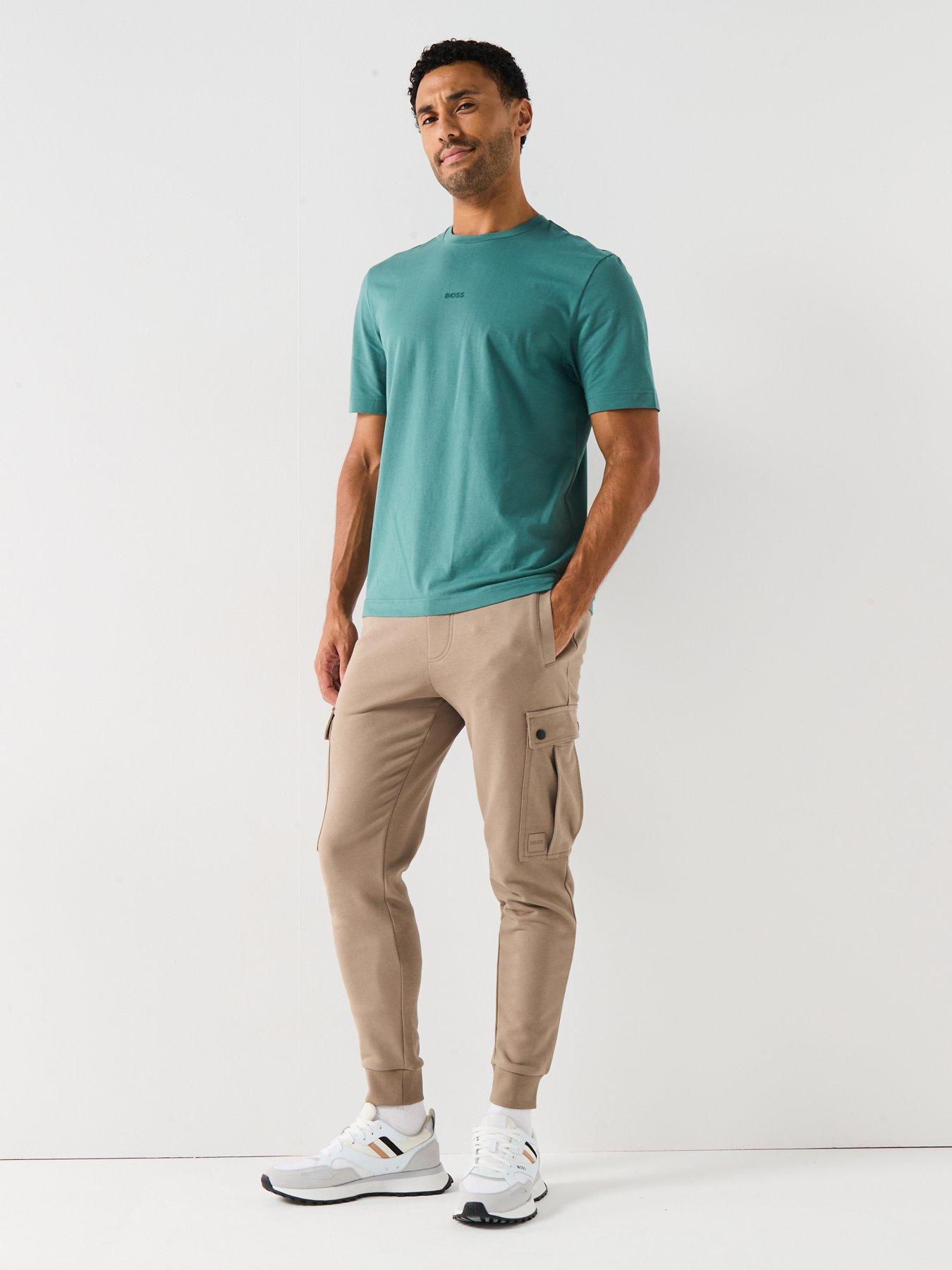Image 6 of 6 of BOSS Tchup Relaxed Fit Centre Logo T-Shirt - Green