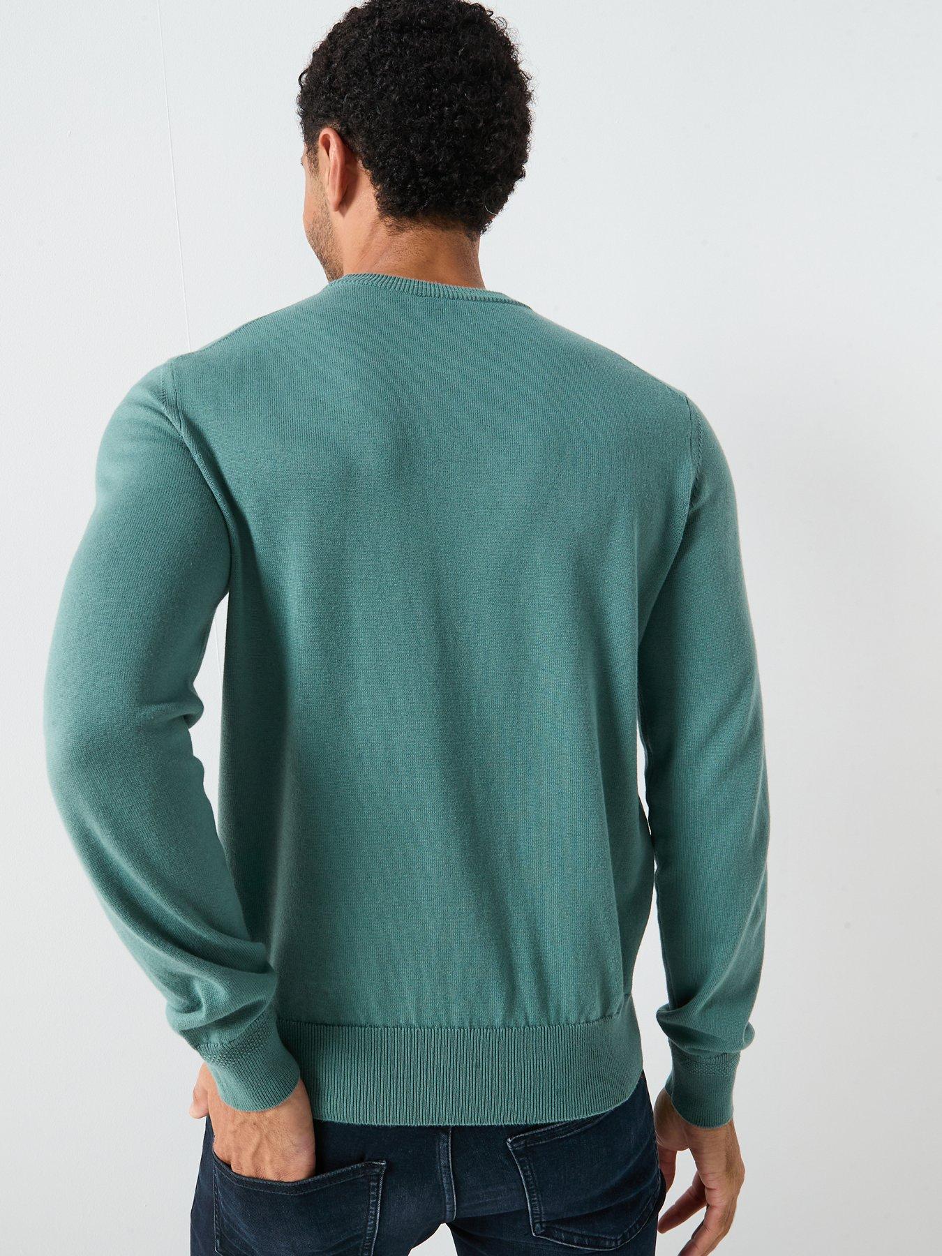 stillFront image of boss-kanovano_s-knitted-jumper-green