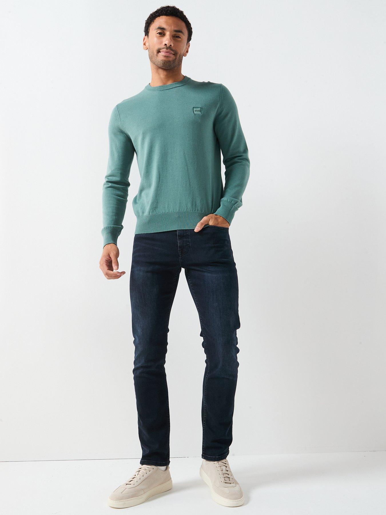  image of boss-kanovano_s-knitted-jumper-green