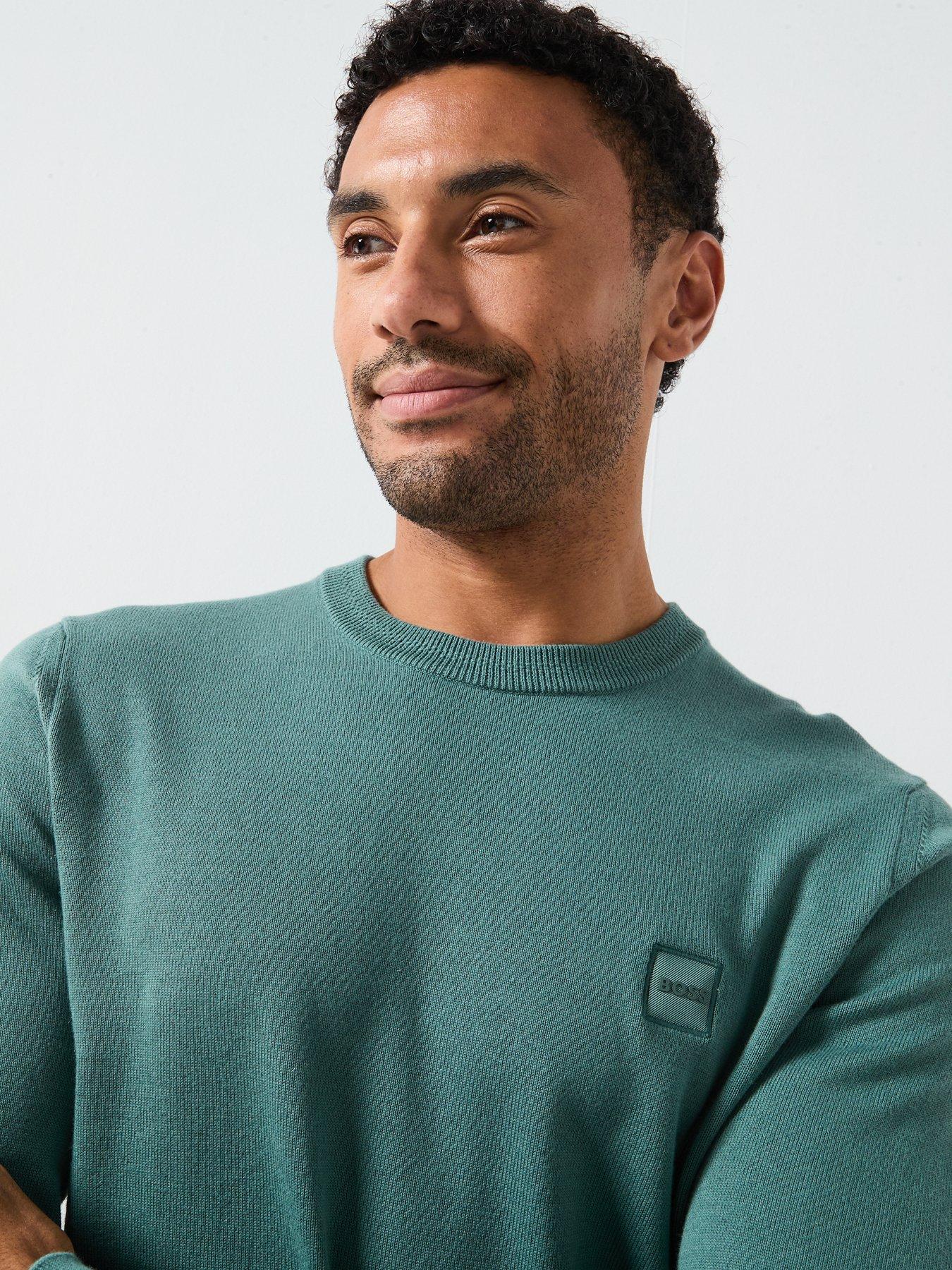  image of boss-kanovano_s-knitted-jumper-green