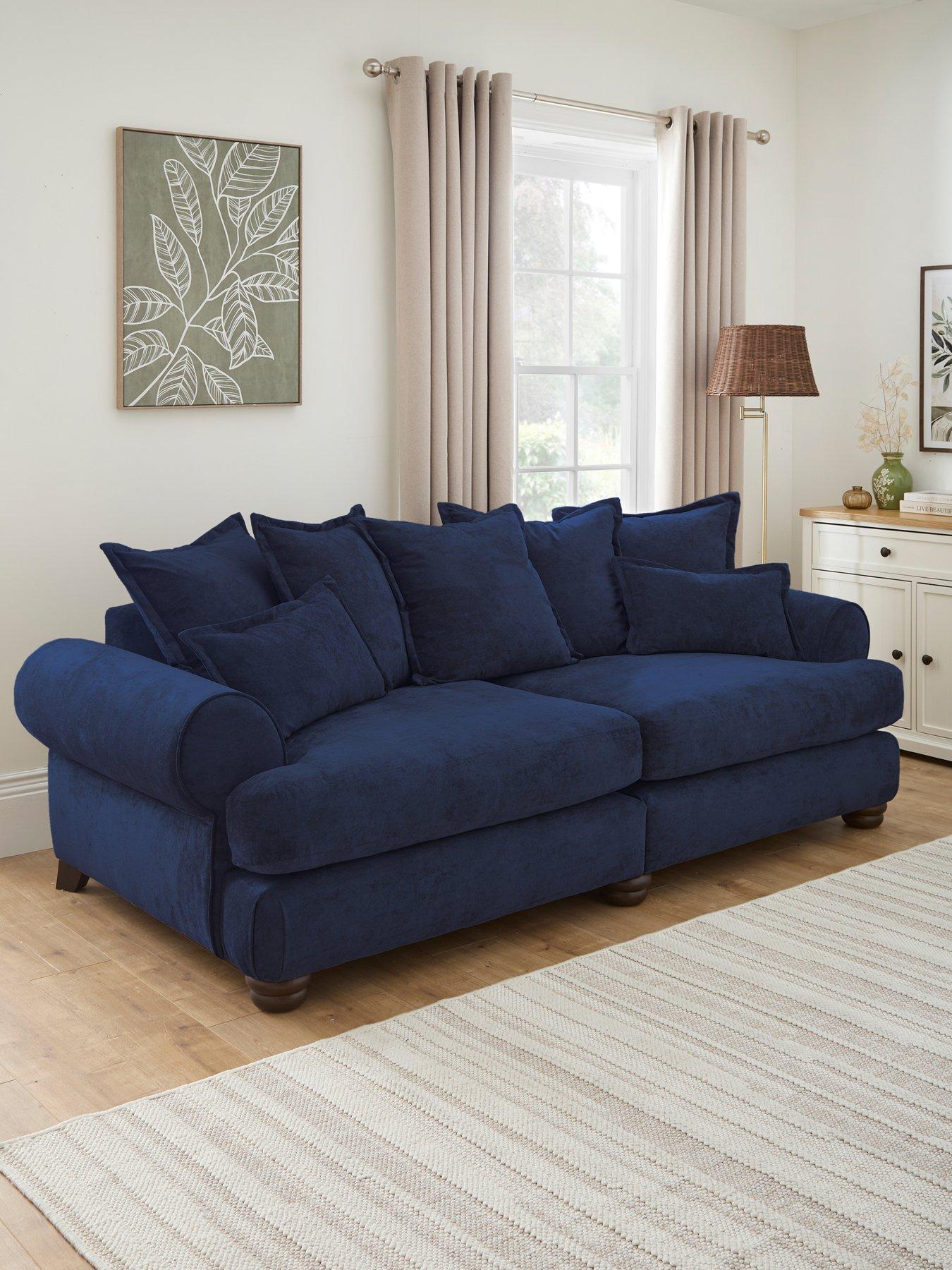 The Very Collection Amersham 4 Seater Scatter Back Fabric Sofa - Made to Order in the UK - FSC® Certified