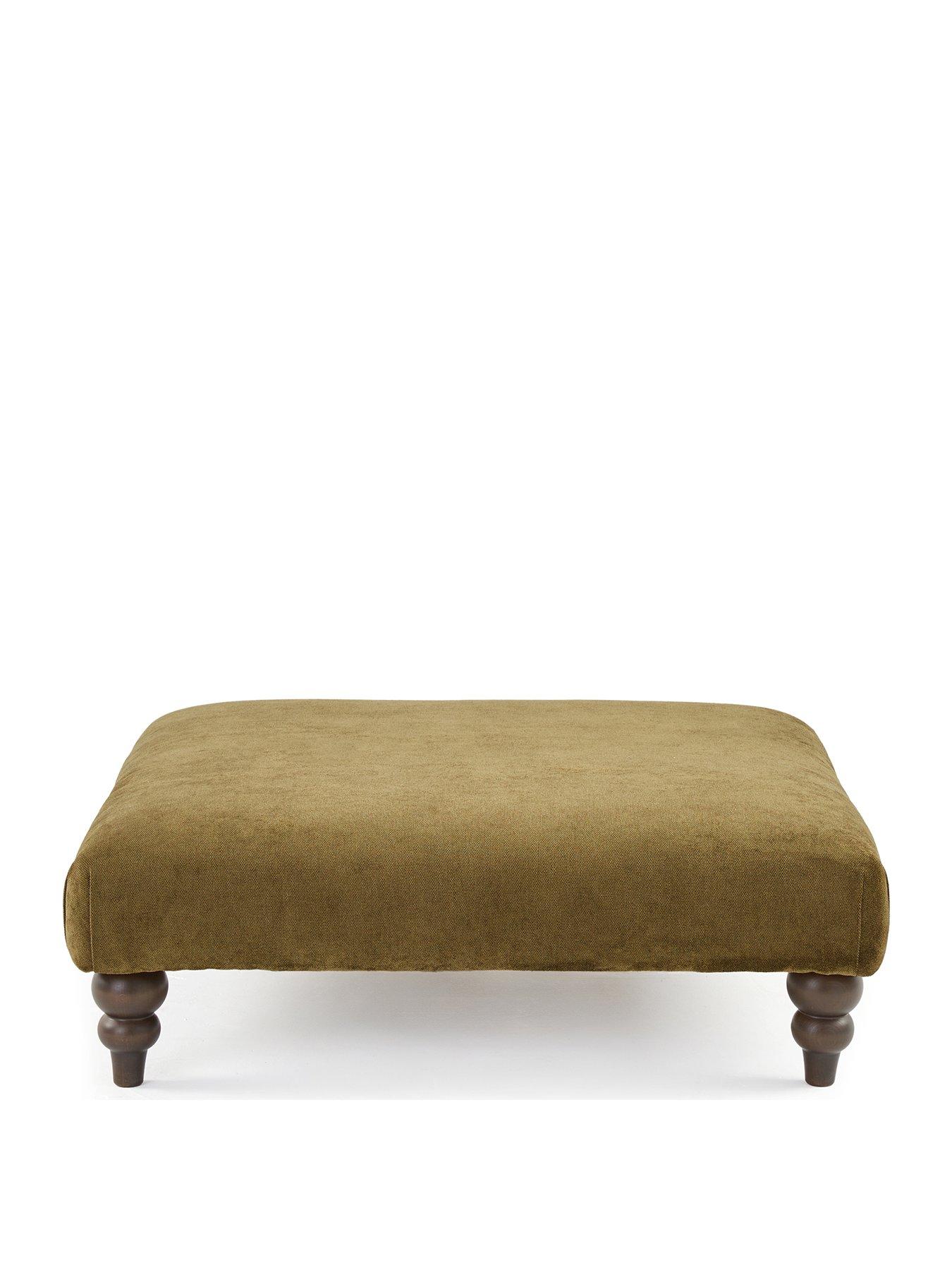 Image 2 of 6 of Very Home Amersham Plain Fabric Footstool&nbsp;- Made to Order in the UK