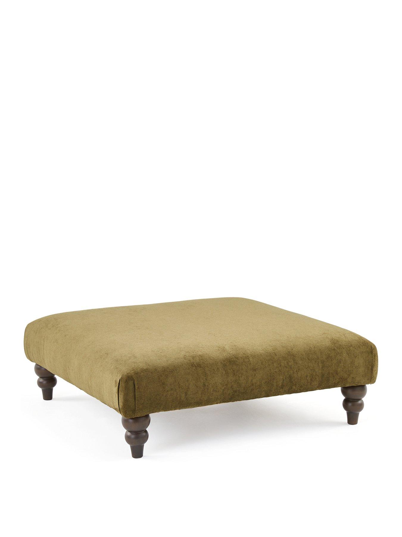 Image 3 of 6 of Very Home Amersham Plain Fabric Footstool&nbsp;- Made to Order in the UK