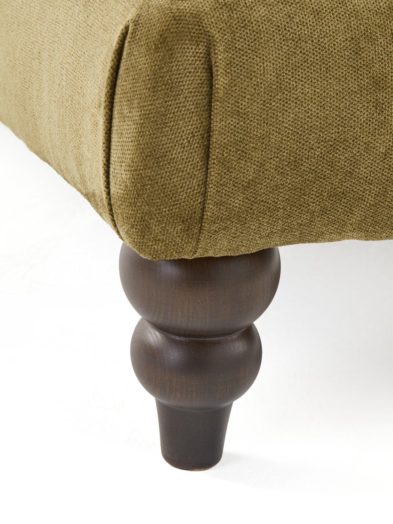 Image 6 of 6 of Very Home Amersham Plain Fabric Footstool&nbsp;- Made to Order in the UK