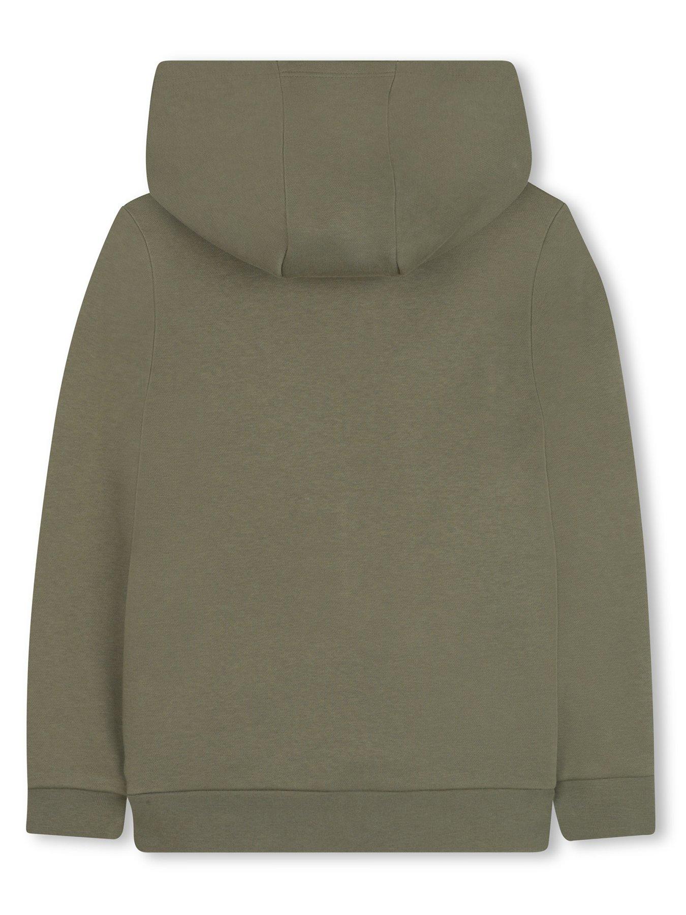 Image 2 of 3 of BOSS Boys Logo Hoodie - Khaki