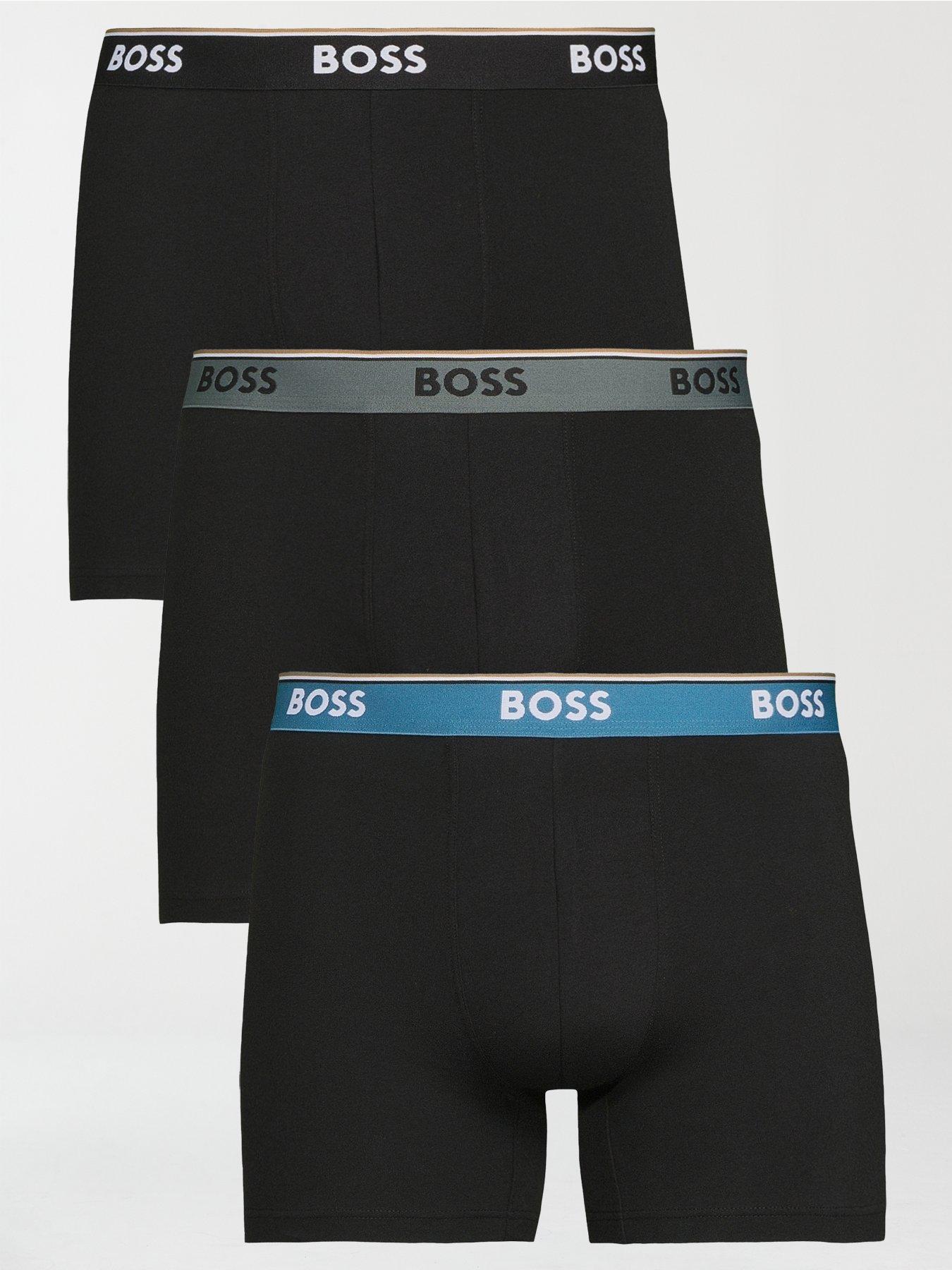 Image 1 of 3 of BOSS Bodywear 3 Pack Power Contrast Waistband Boxer - Assorted - Multi