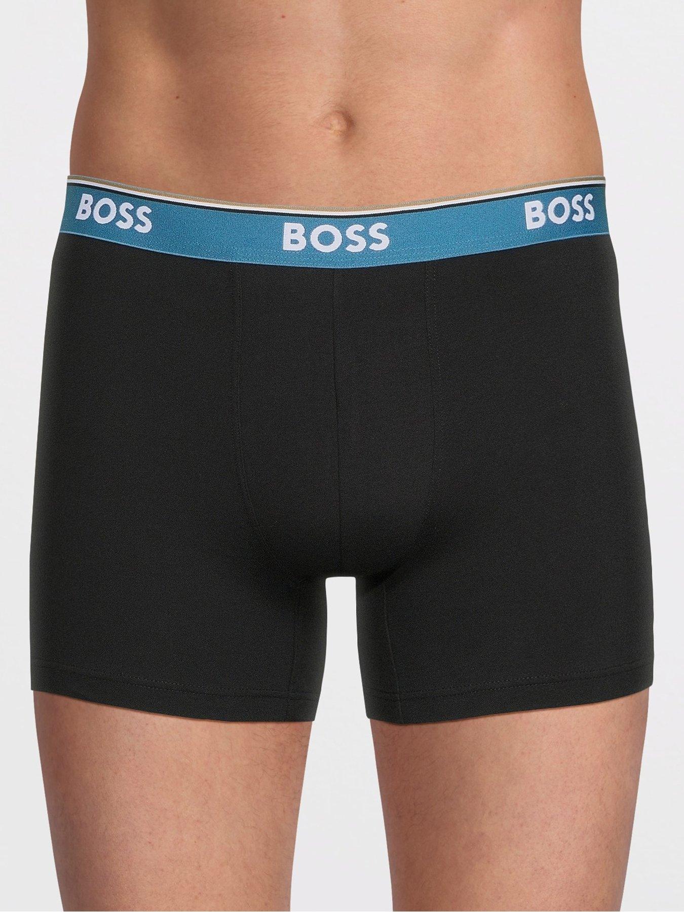 Image 2 of 3 of BOSS Bodywear 3 Pack Power Contrast Waistband Boxer - Assorted - Multi