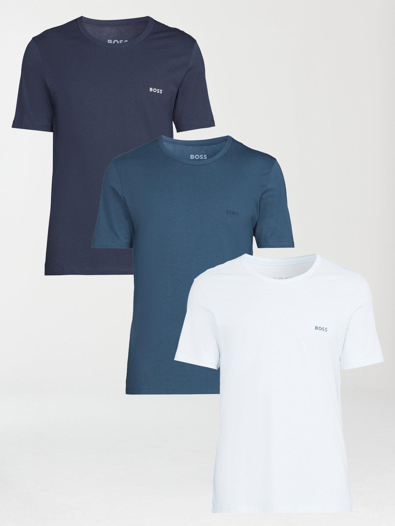 BOSS Bodywear 3 Pack T-Shirts - Assorted - Multi