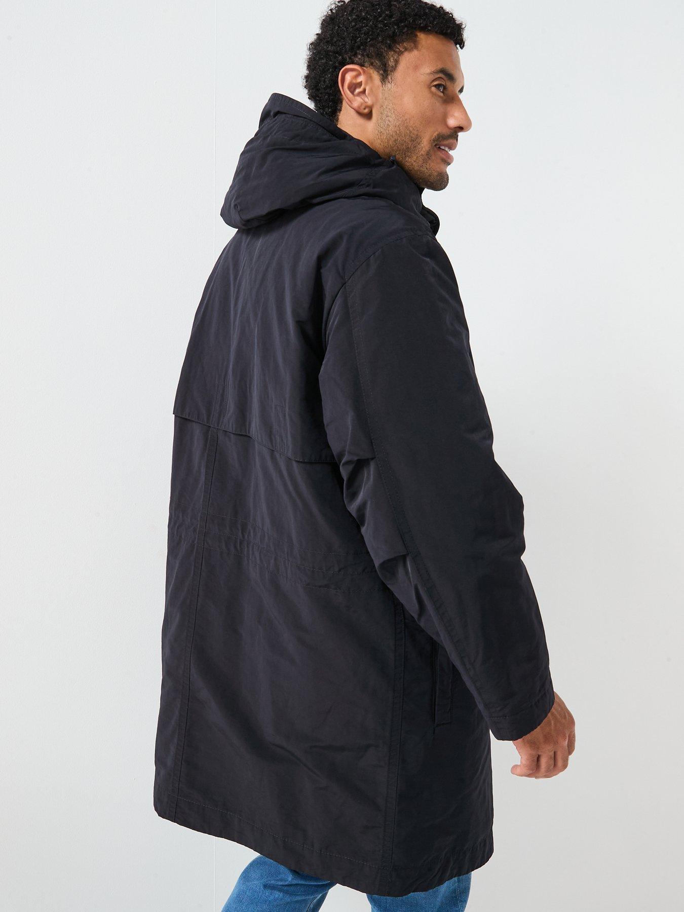 Image 2 of 6 of BOSS Boss Ohave Oversize Fit Long Parka - Black
