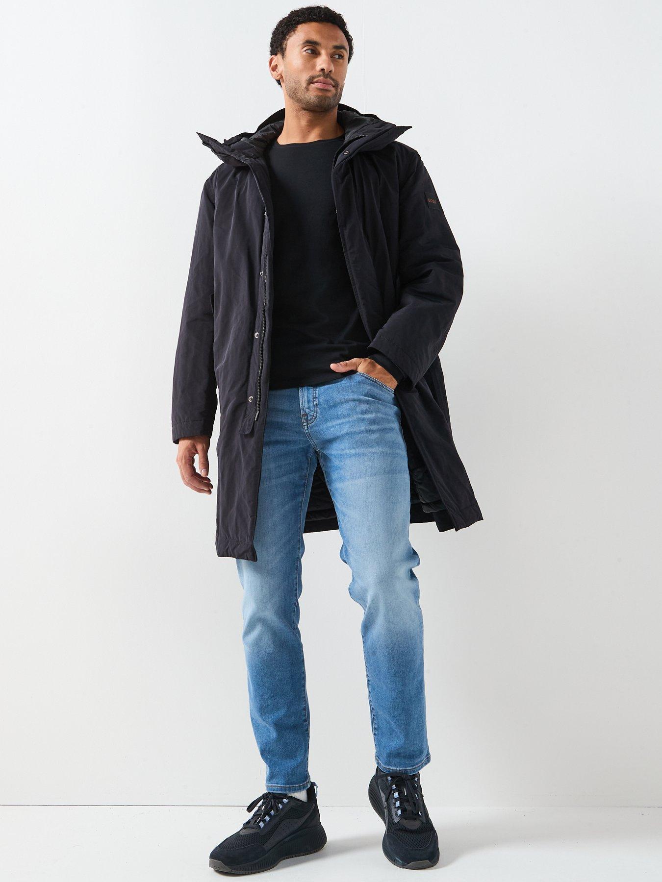 Image 3 of 6 of BOSS Boss Ohave Oversize Fit Long Parka - Black