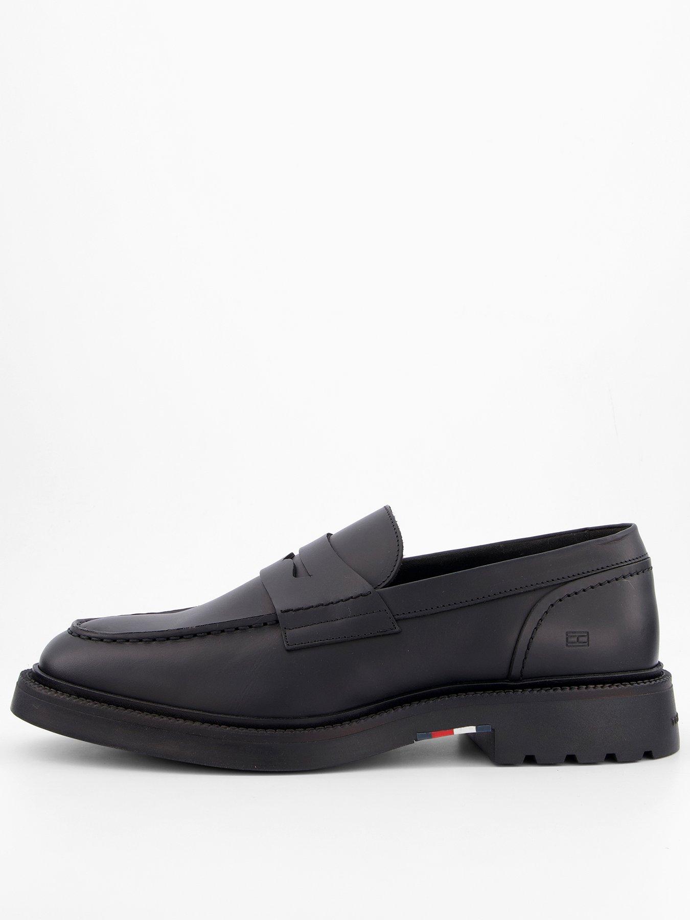 undefined Comfort Leather Loafer Shoes - Black