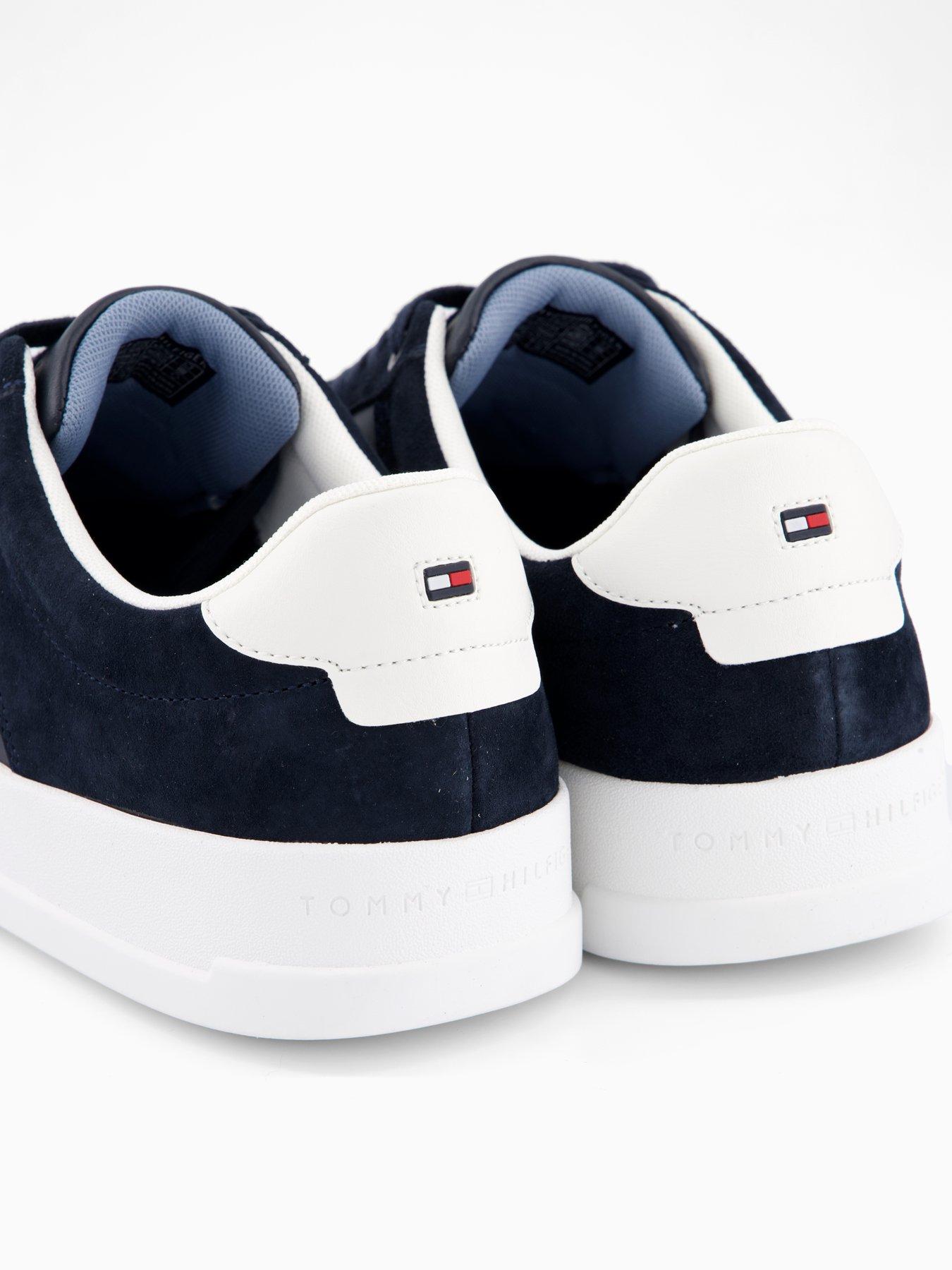 Image 5 of 7 of Tommy Hilfiger Th Court Mix Nubuck Trainers - Navy