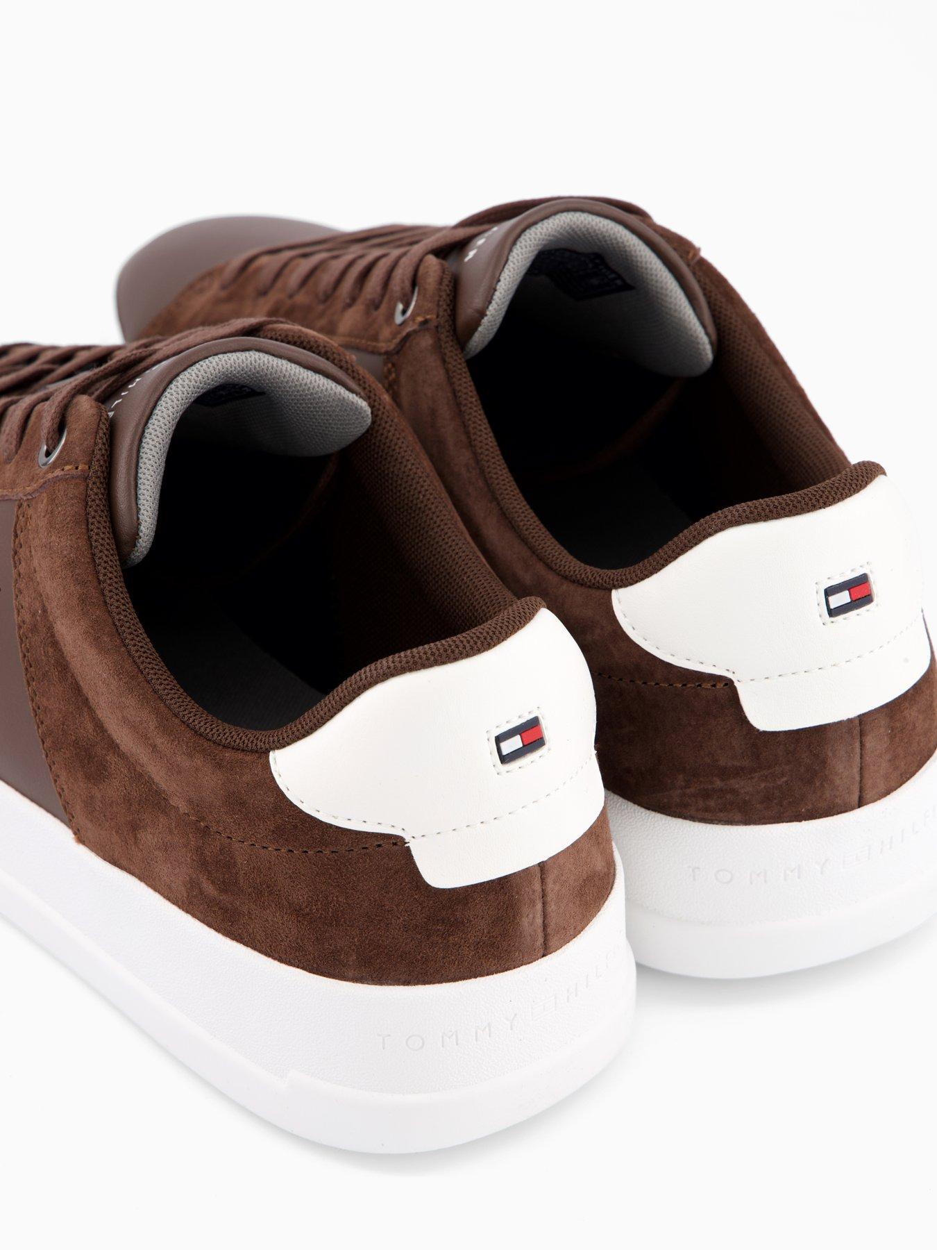 Image 5 of 7 of Tommy Hilfiger Th Court Mix Nubuck Trainers - Brown