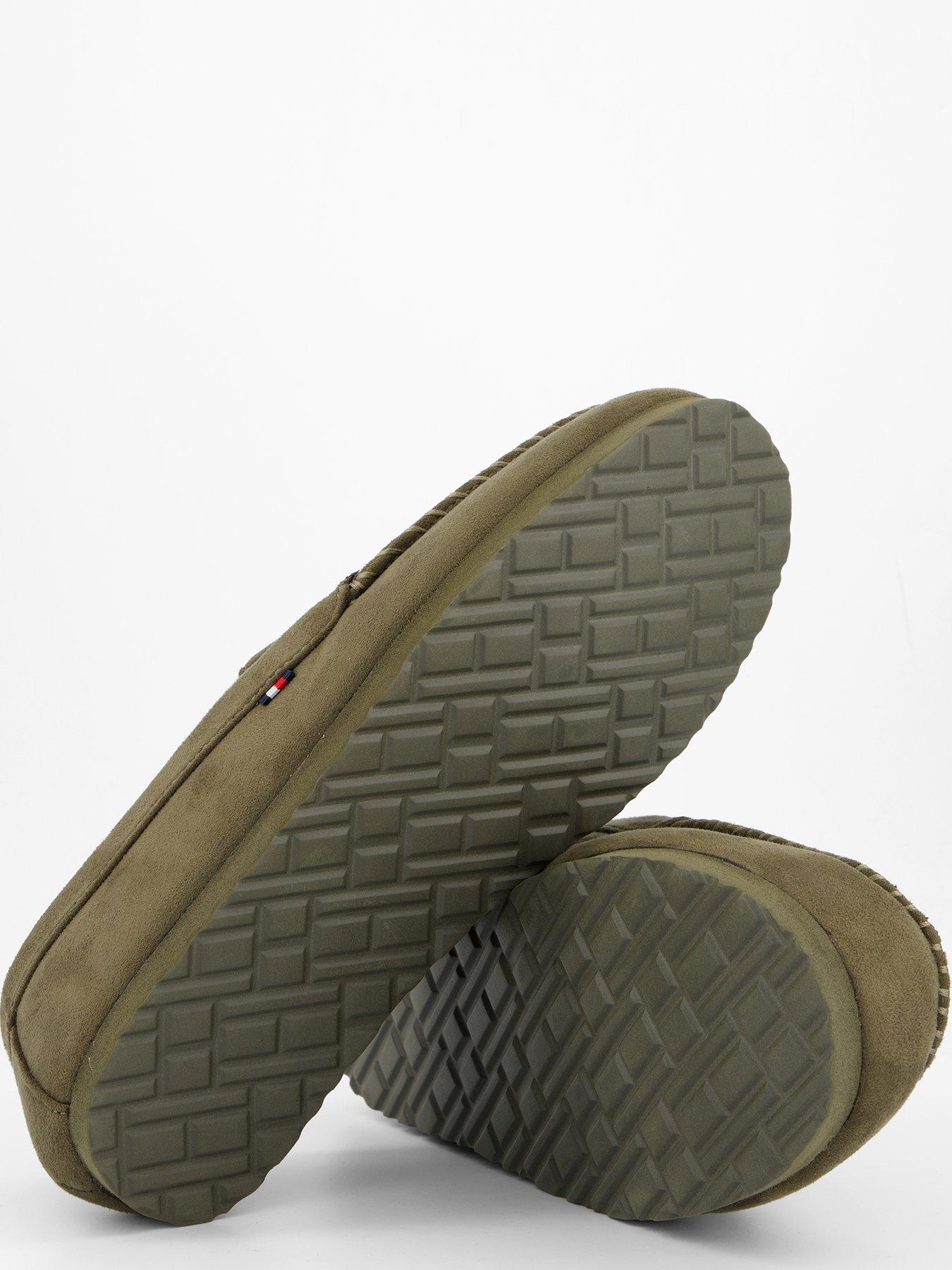  image of tommy-hilfiger-driver-suede-slippers-green