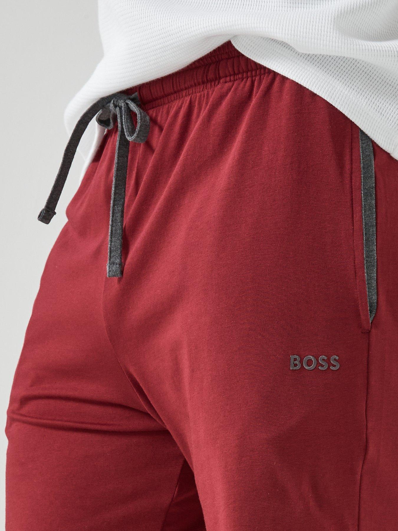  image of boss-bodywear-mix-amp-match-shorts-dark-red