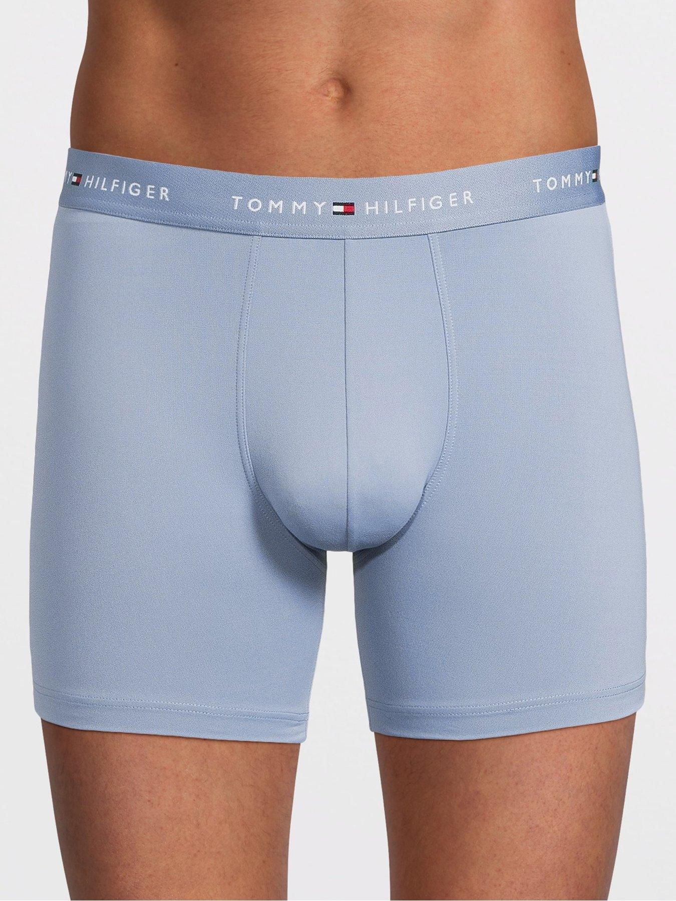 Image 2 of 3 of Tommy Hilfiger 3 Pack Signature Micro Boxer Briefs - Blue