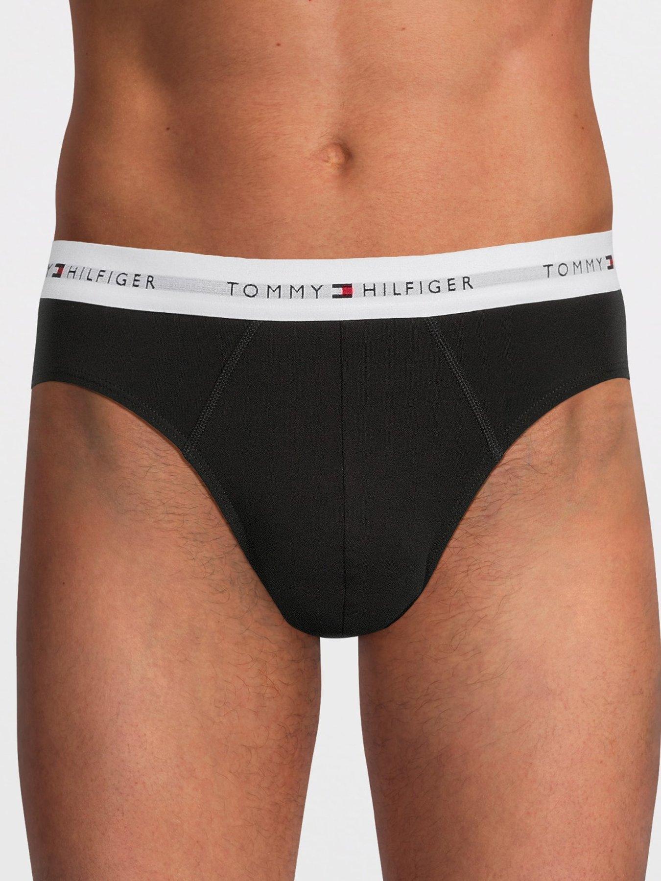 Image 2 of 3 of Tommy Hilfiger 3 Pack Signature Cotton Hip Briefs - Black