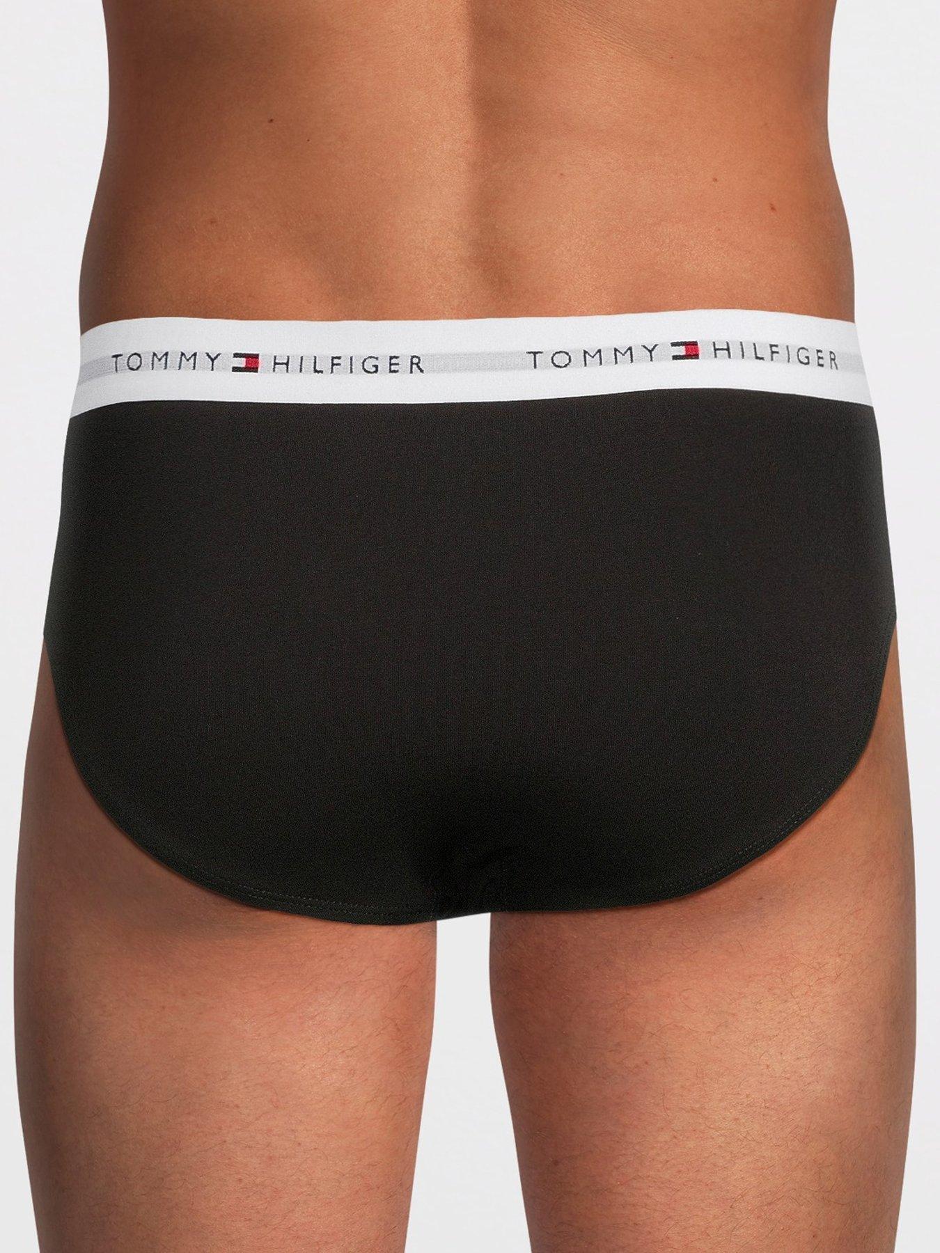 Image 3 of 3 of Tommy Hilfiger 3 Pack Signature Cotton Hip Briefs - Black