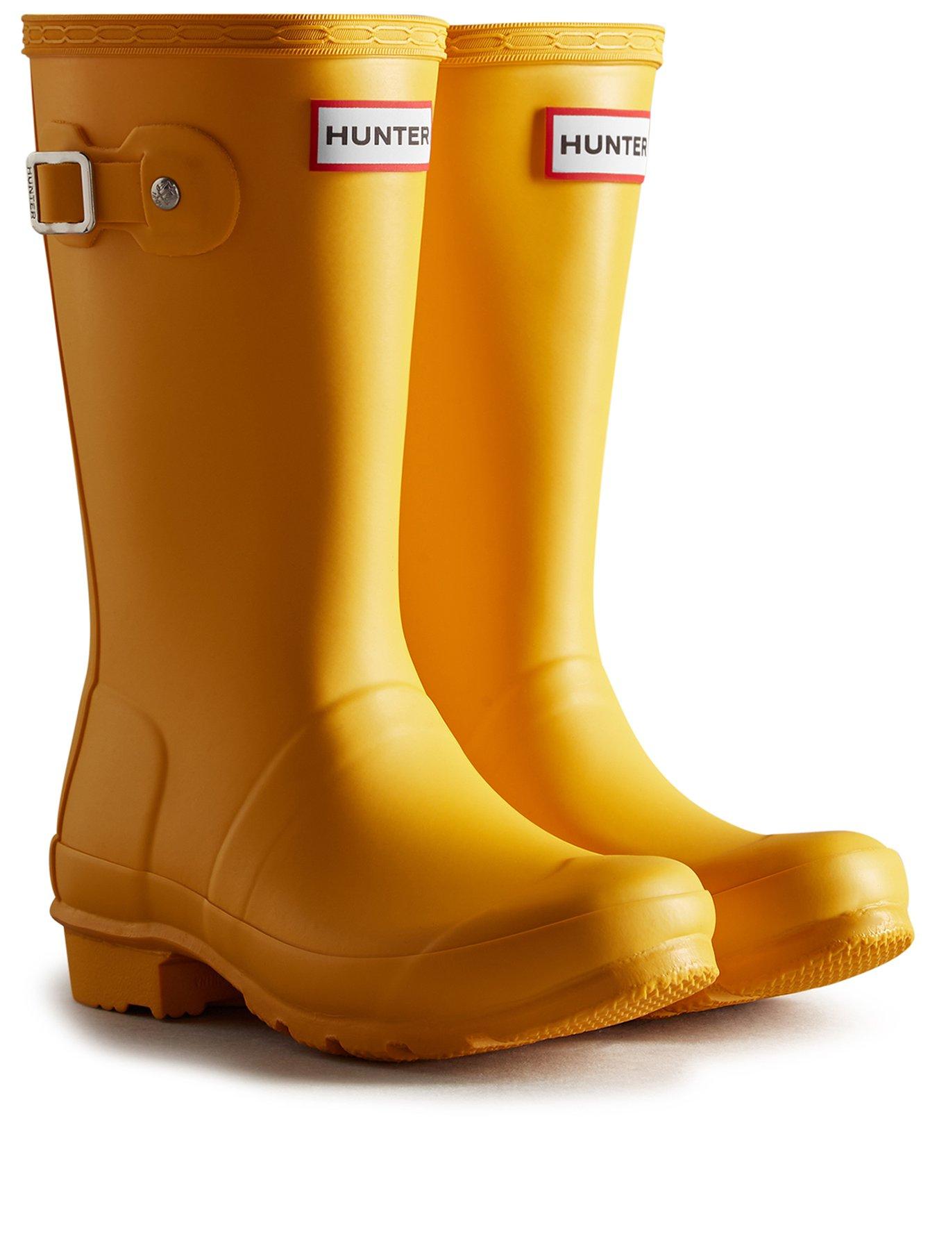 stillFront image of hunter-junior-originals-boot-yellow