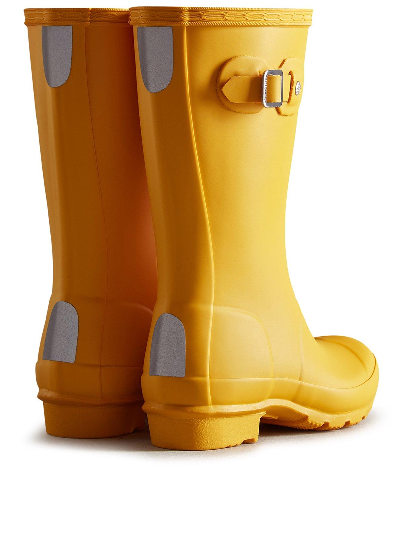  image of hunter-junior-originals-boot-yellow