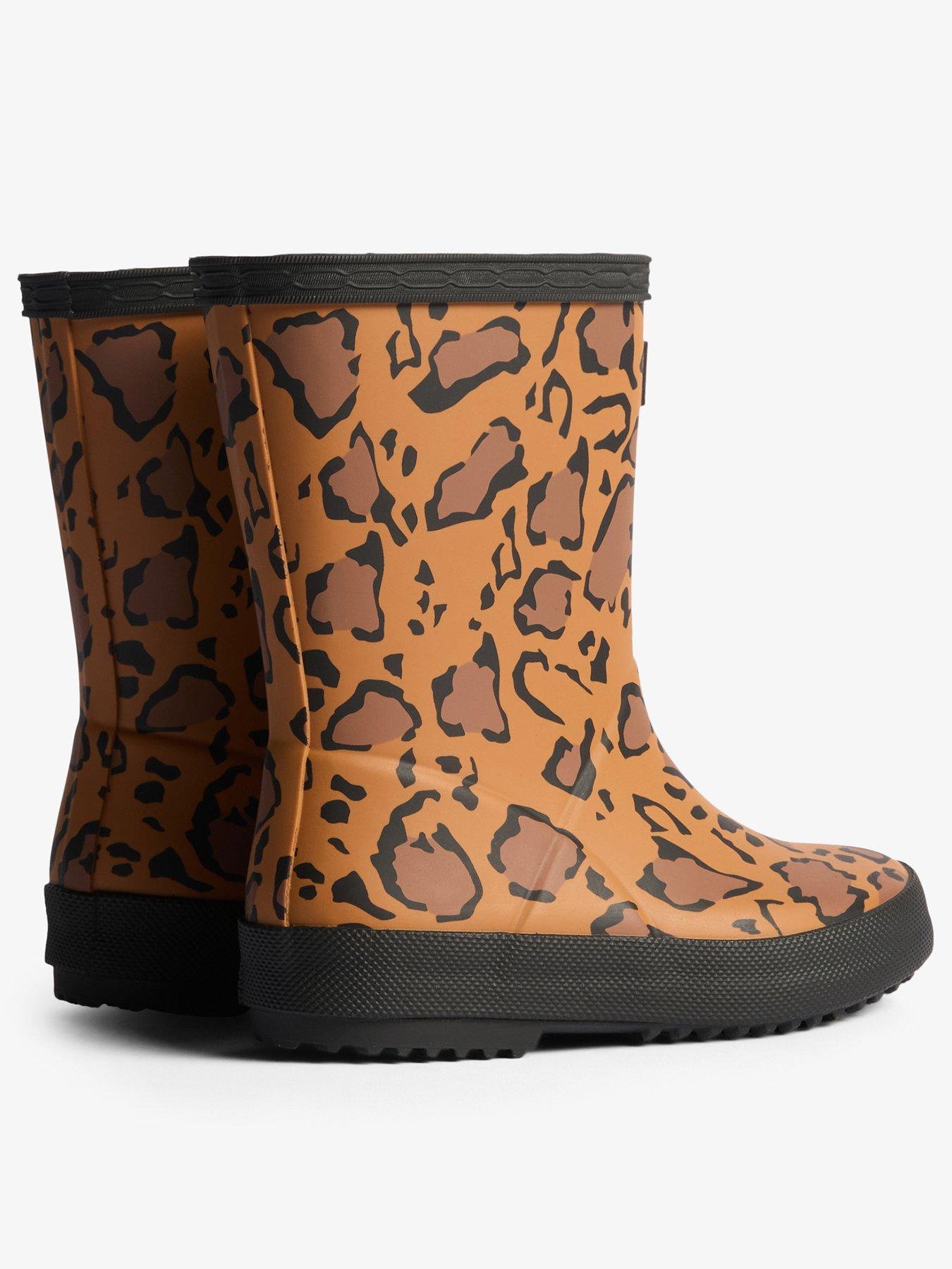 Image 3 of 4 of Hunter Kids First Leopard Print Wellington Boot - Multi