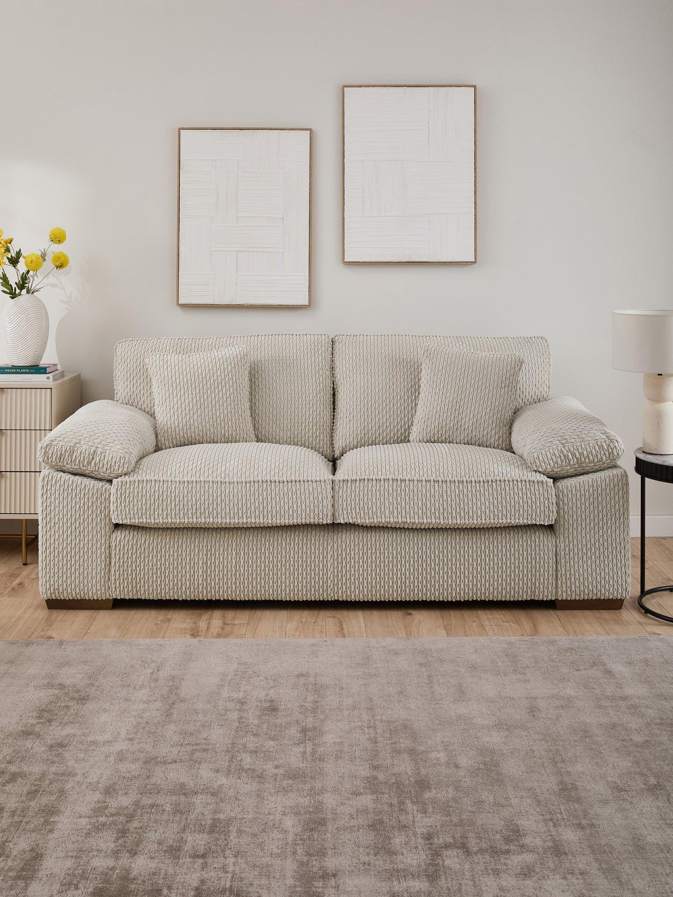 The Very Collection Clayton 3 Seater Fabric Sofa - Made to Order in the UK - FSC® Certified