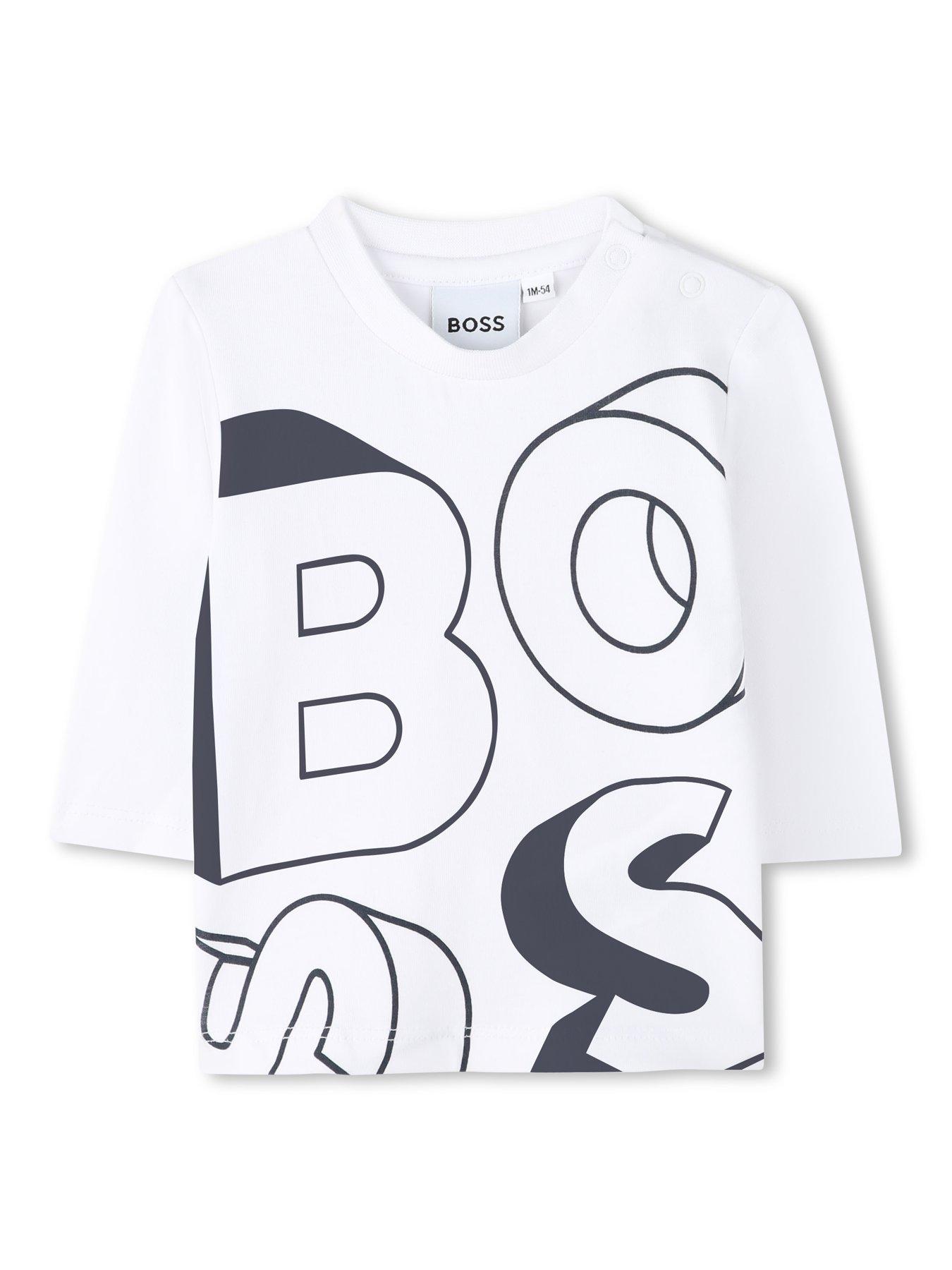  image of boss-newborn-baby-boys-3-piece-tracksuit-set-beige