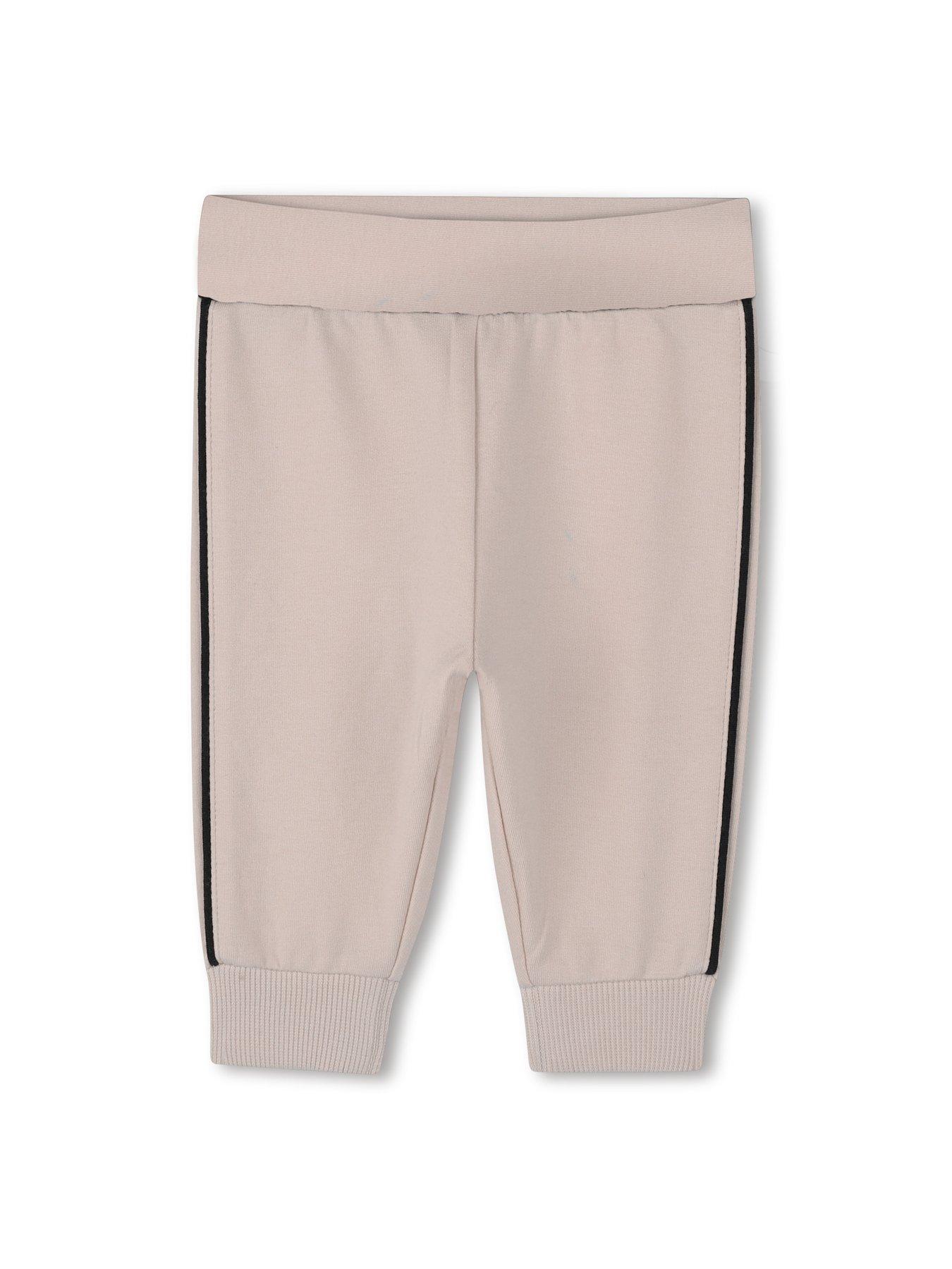  image of boss-newborn-baby-boys-3-piece-tracksuit-set-beige