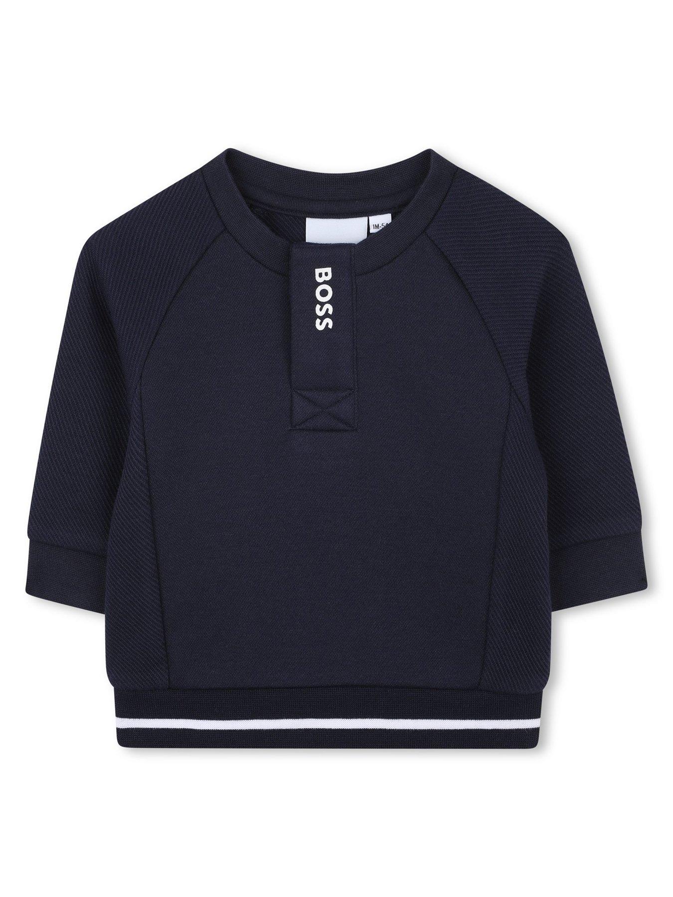  image of boss-newborn-baby-boys-jogging-set-navy