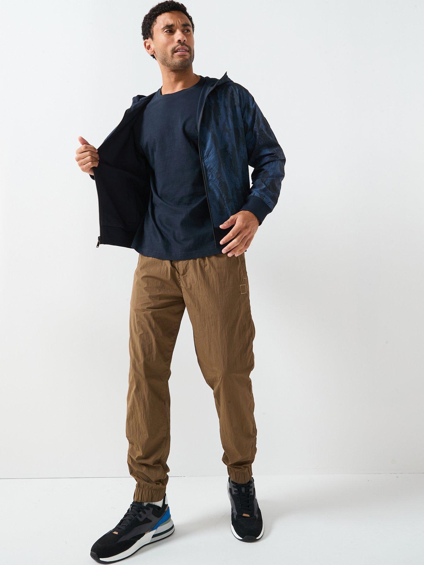 Image 3 of 6 of BOSS Boss Ze_explorerhood Relaxed Fit Reversible Camo Lightweight Jacket - Navy