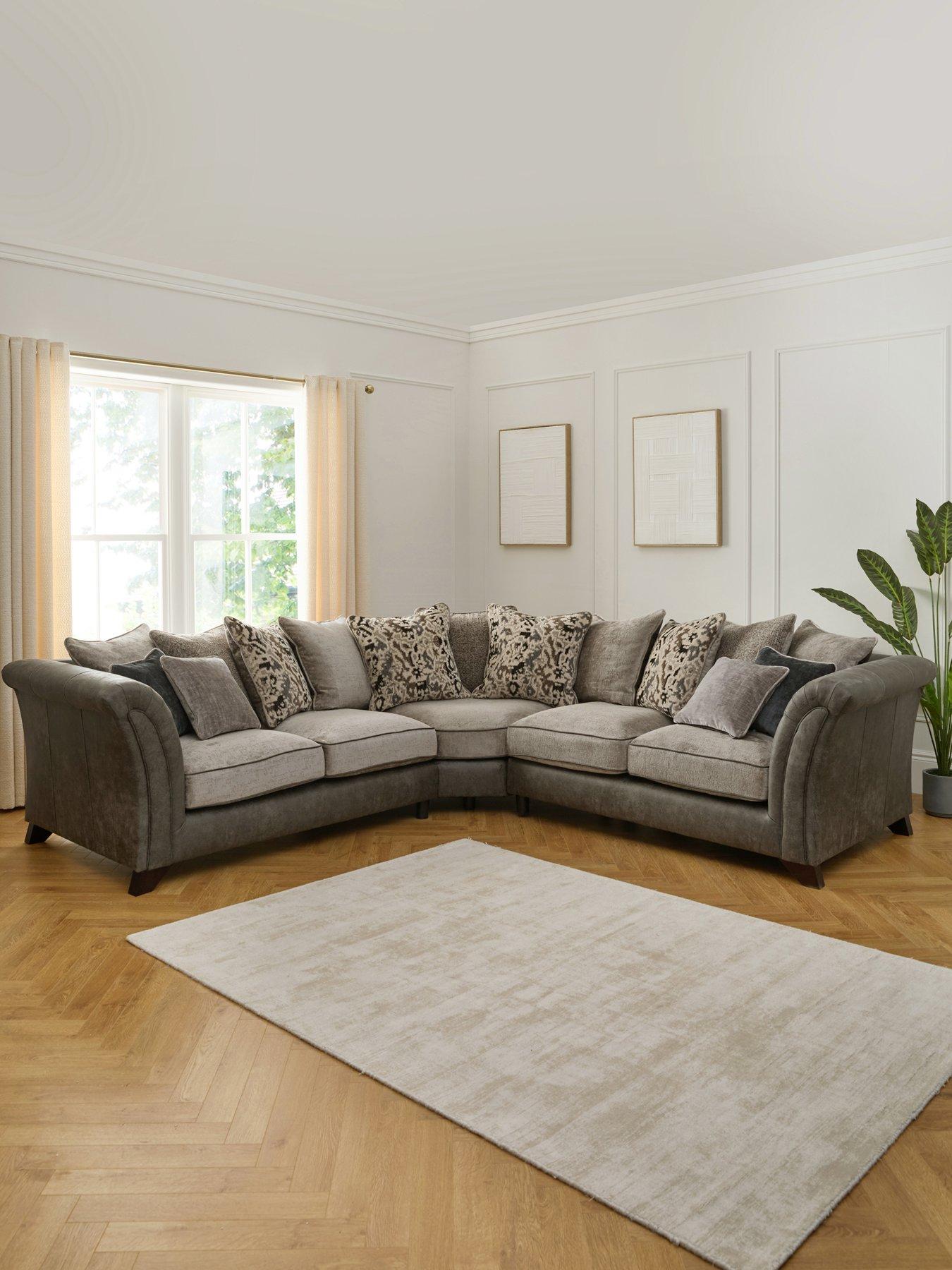 Image 1 of 7 of Very Home Regent Scatter Back Fabric Corner Group Sofa - Made to Order in the UK