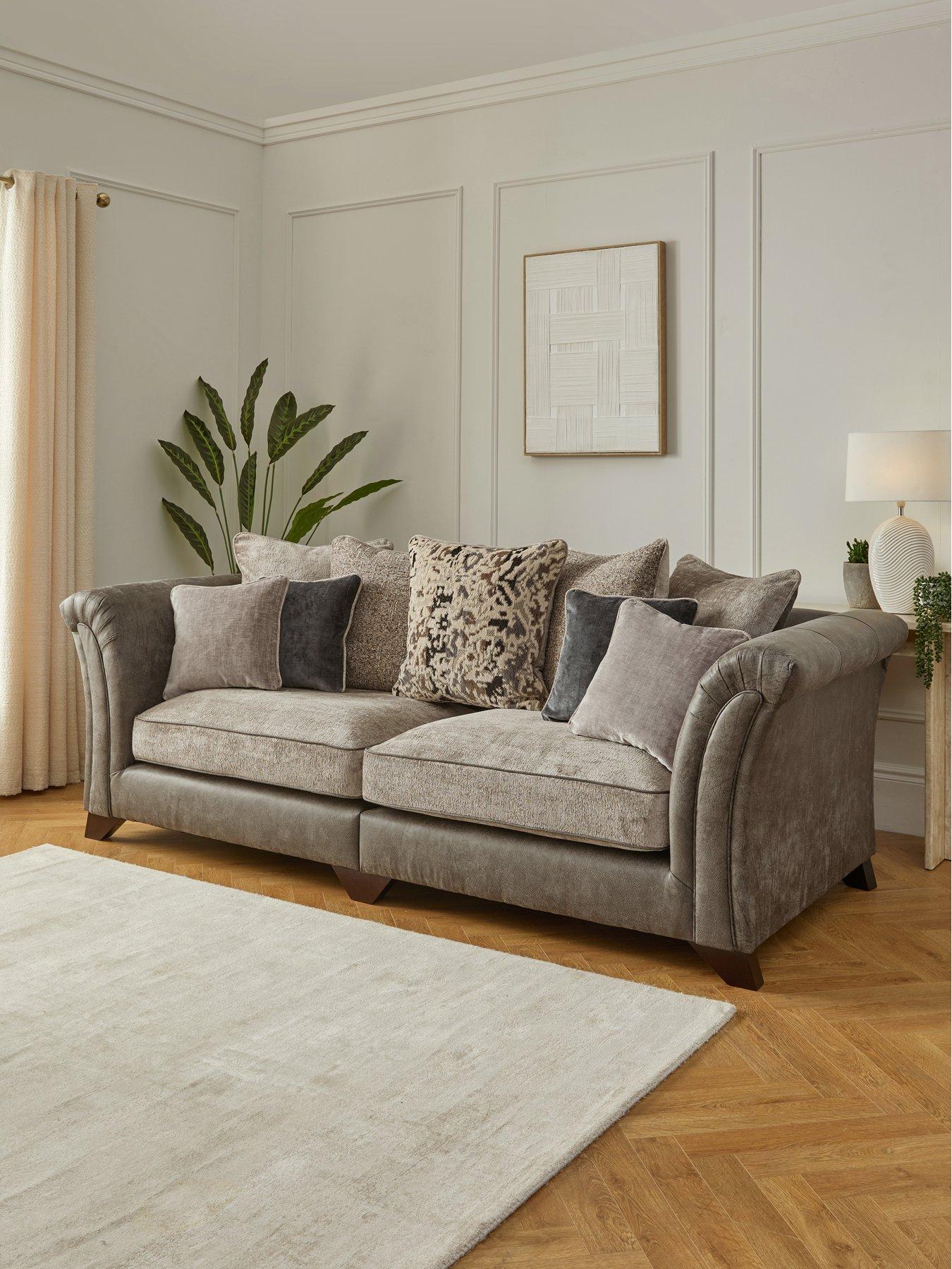 Very Home Regent Scatter 4 Seater Fabric Sofa - Made to Order in the UK