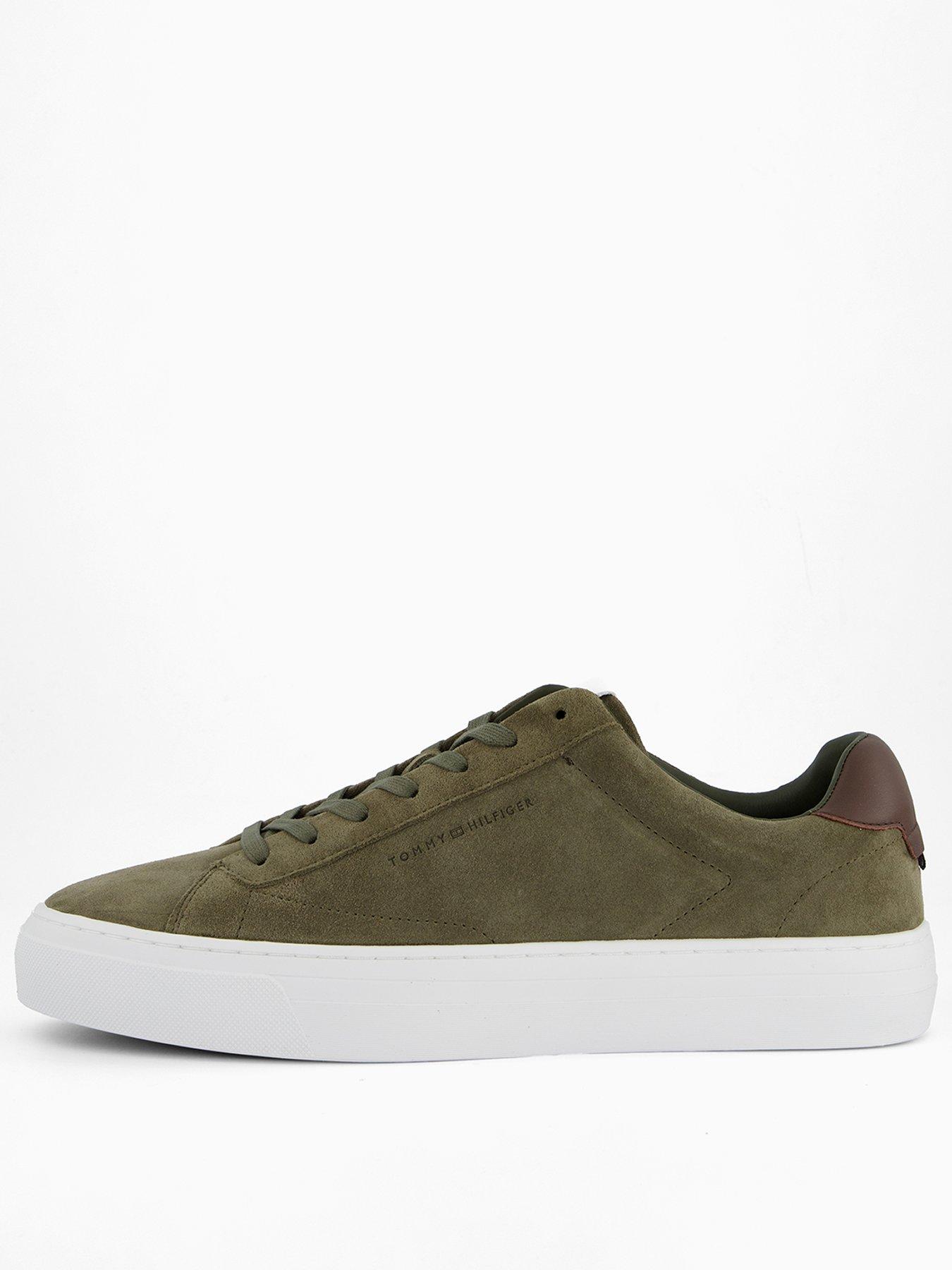 tommy-hilfiger-premium-dress-cupsole-suede-trainers-green