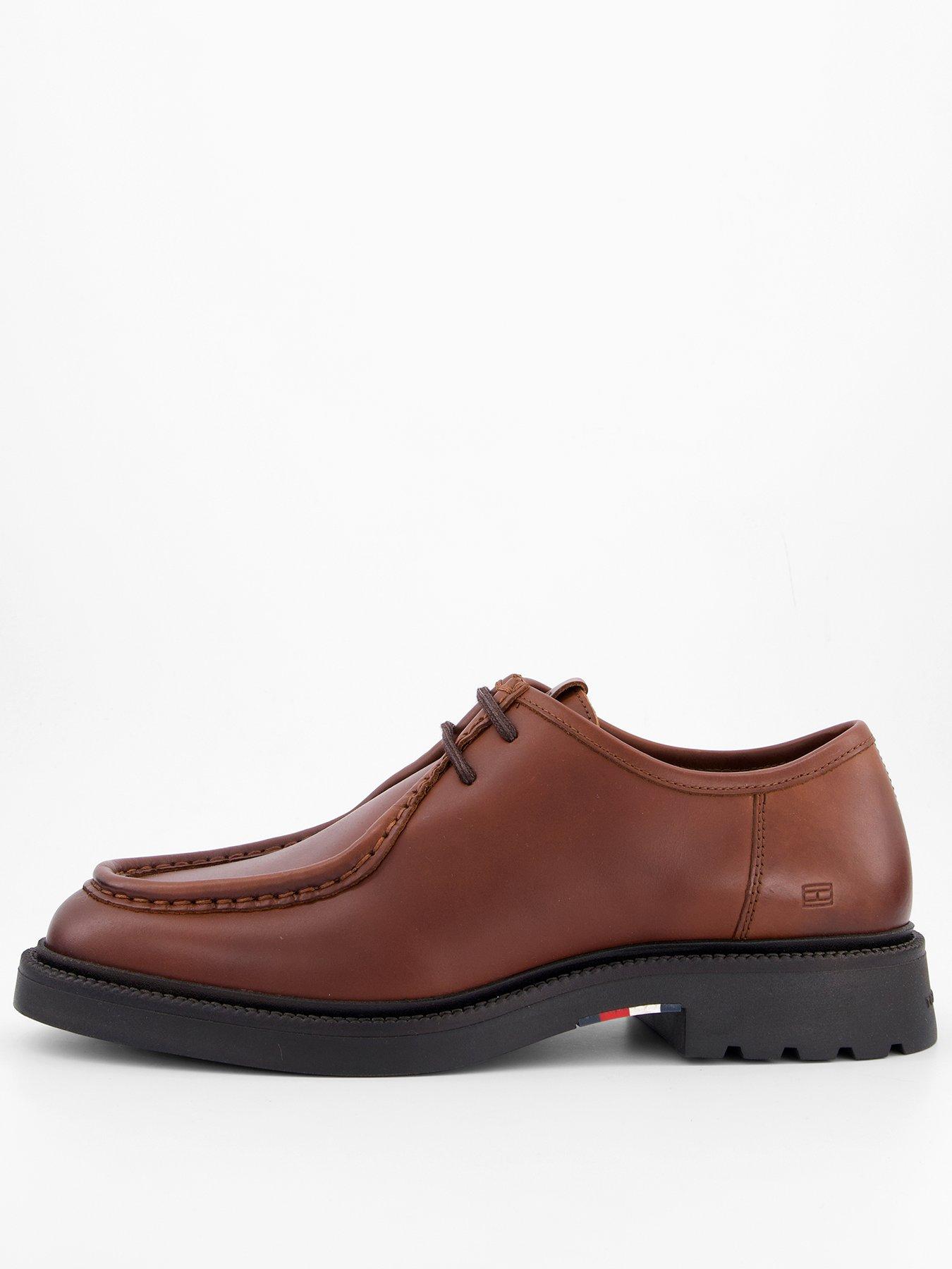 undefined Comfort Leather Moc Toe Lace Up Shoe - Brown