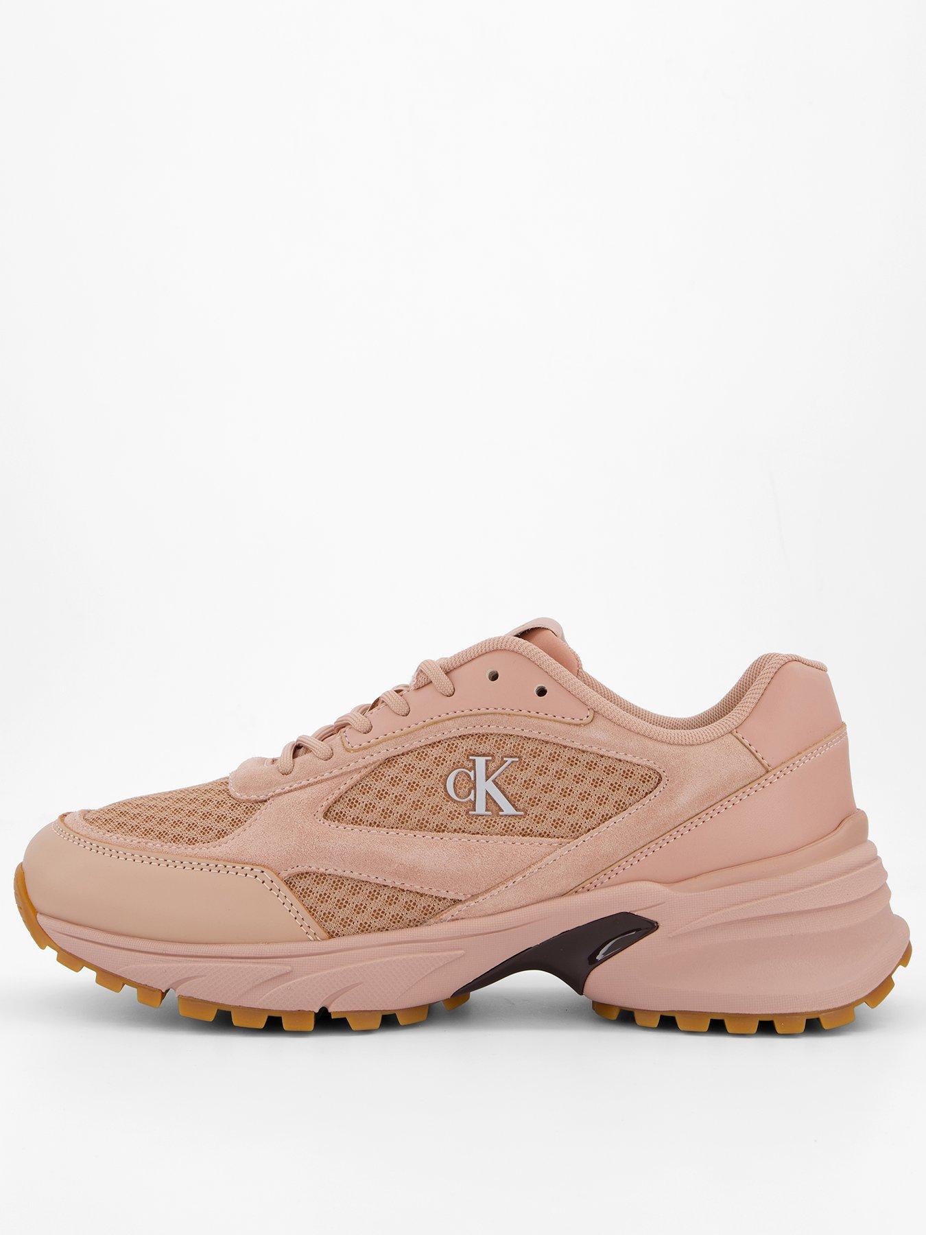 Image 1 of 7 of Calvin Klein Platform Hike Casual Mesh Runner Trainer - Brown