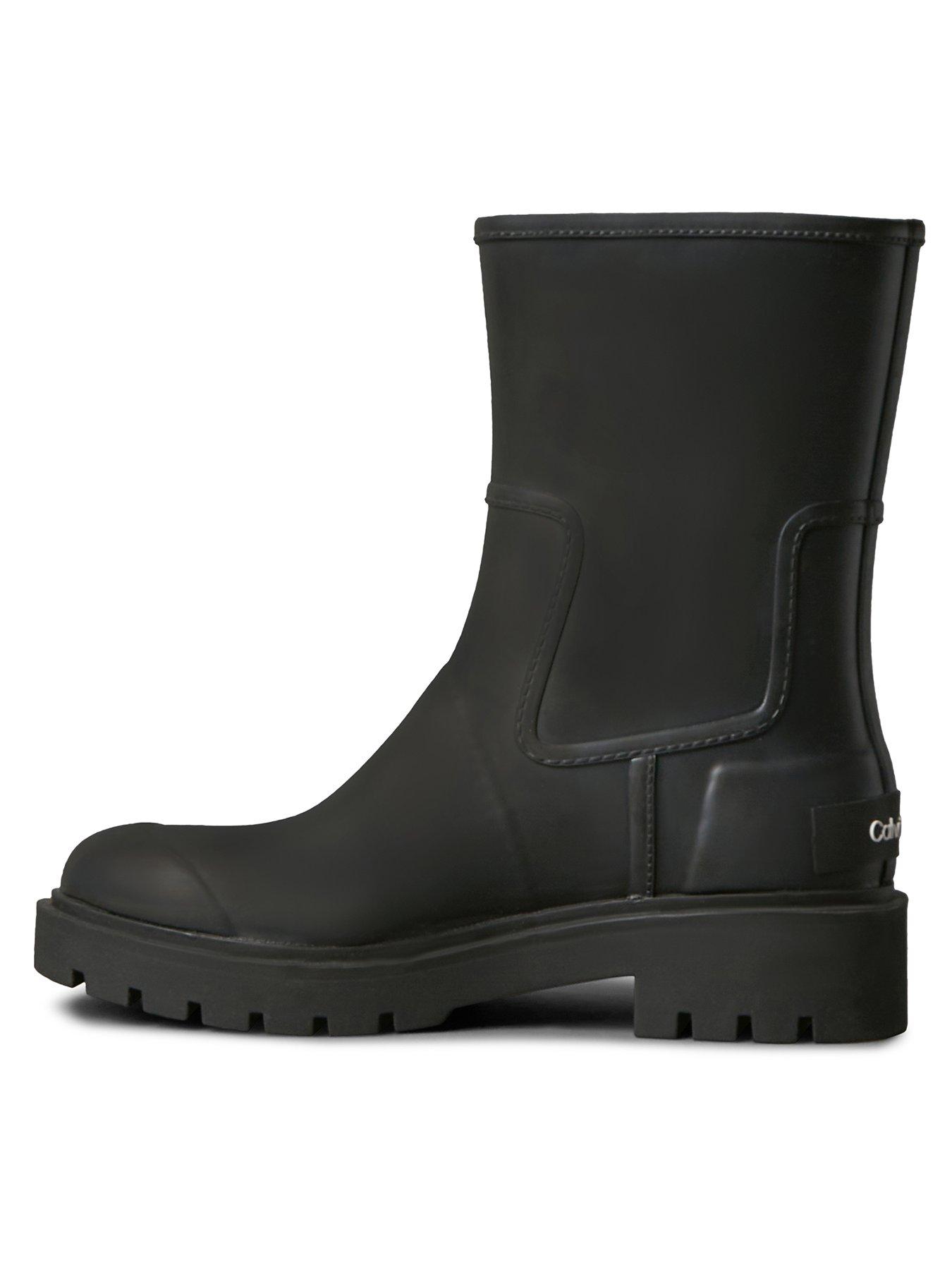 Image 1 of 5 of Calvin Klein Rubber Mid-High Rainboot - Black
