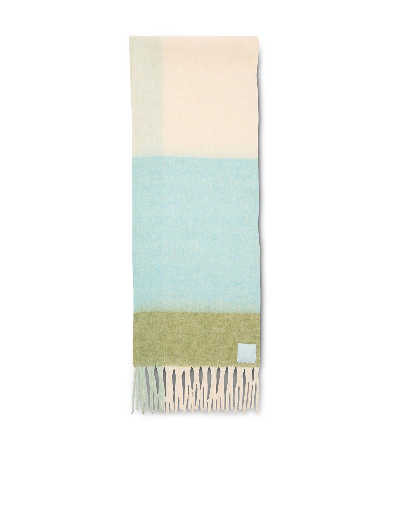 Calvin Klein Ck Checked Scarf - Yellow