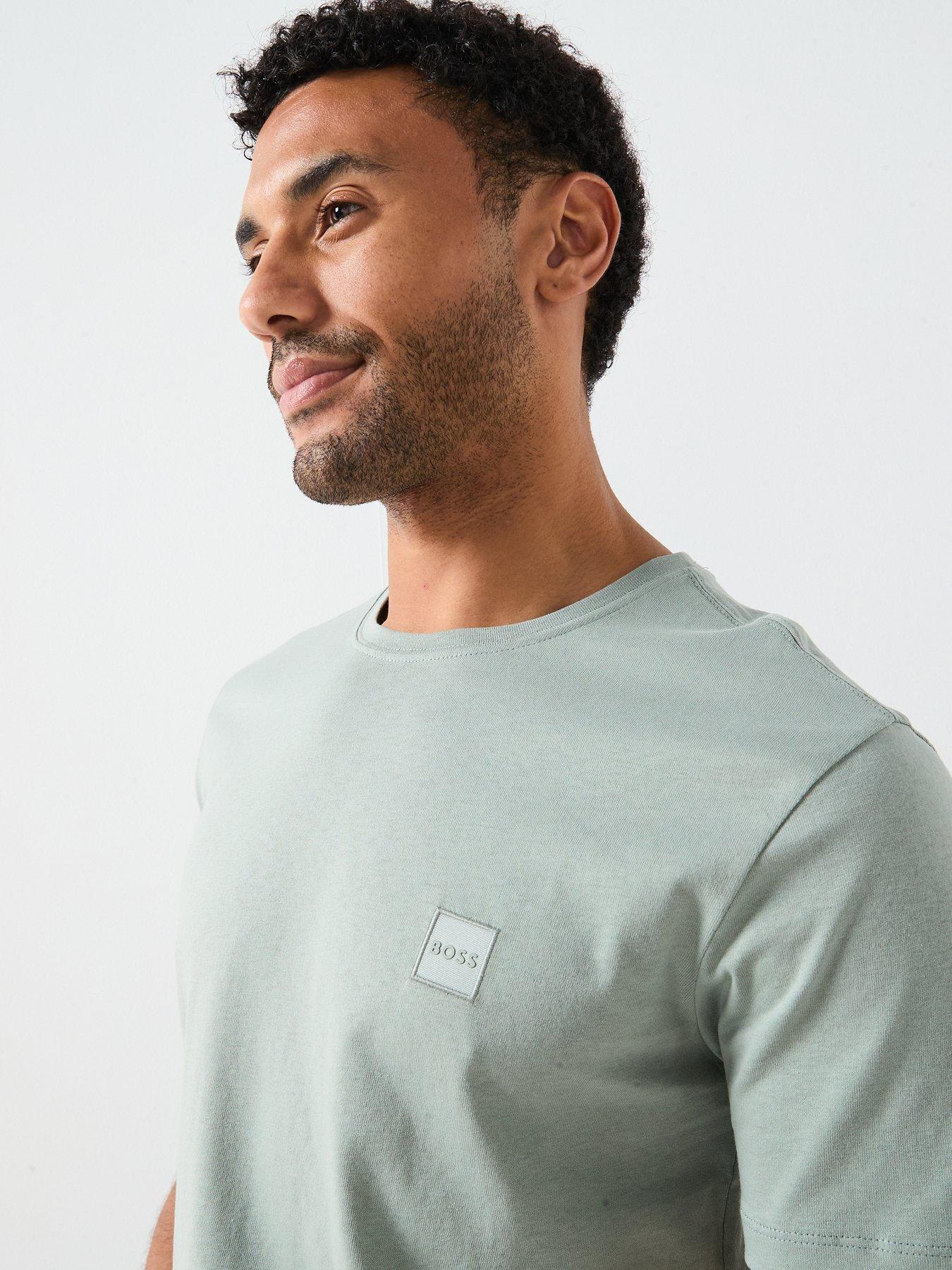 Image 4 of 5 of BOSS Tonal Patch Logo T-Shirt - Light Green