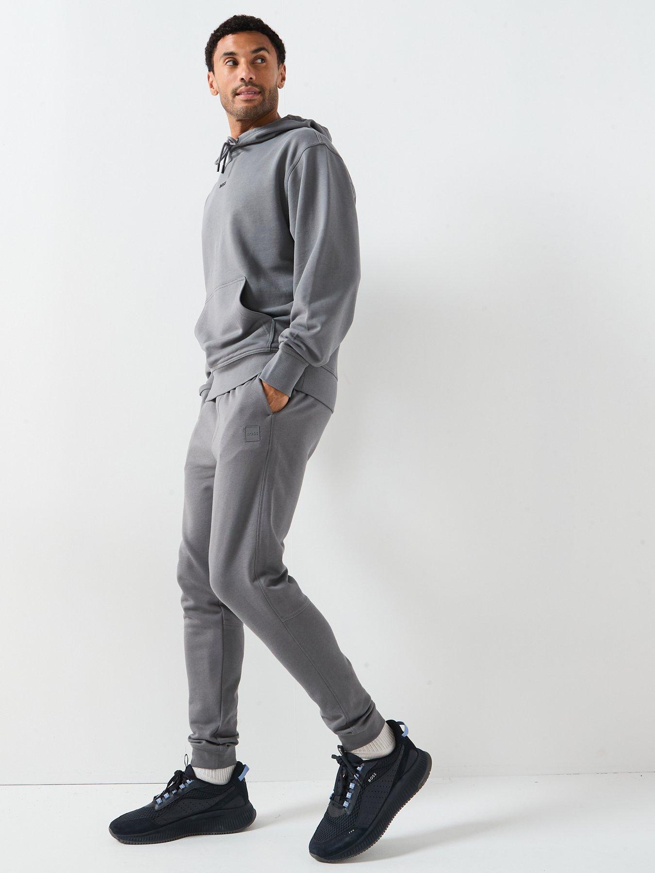 Image 5 of 6 of BOSS Boss Sestart Regular Fit Cuff Joggers - Light Grey